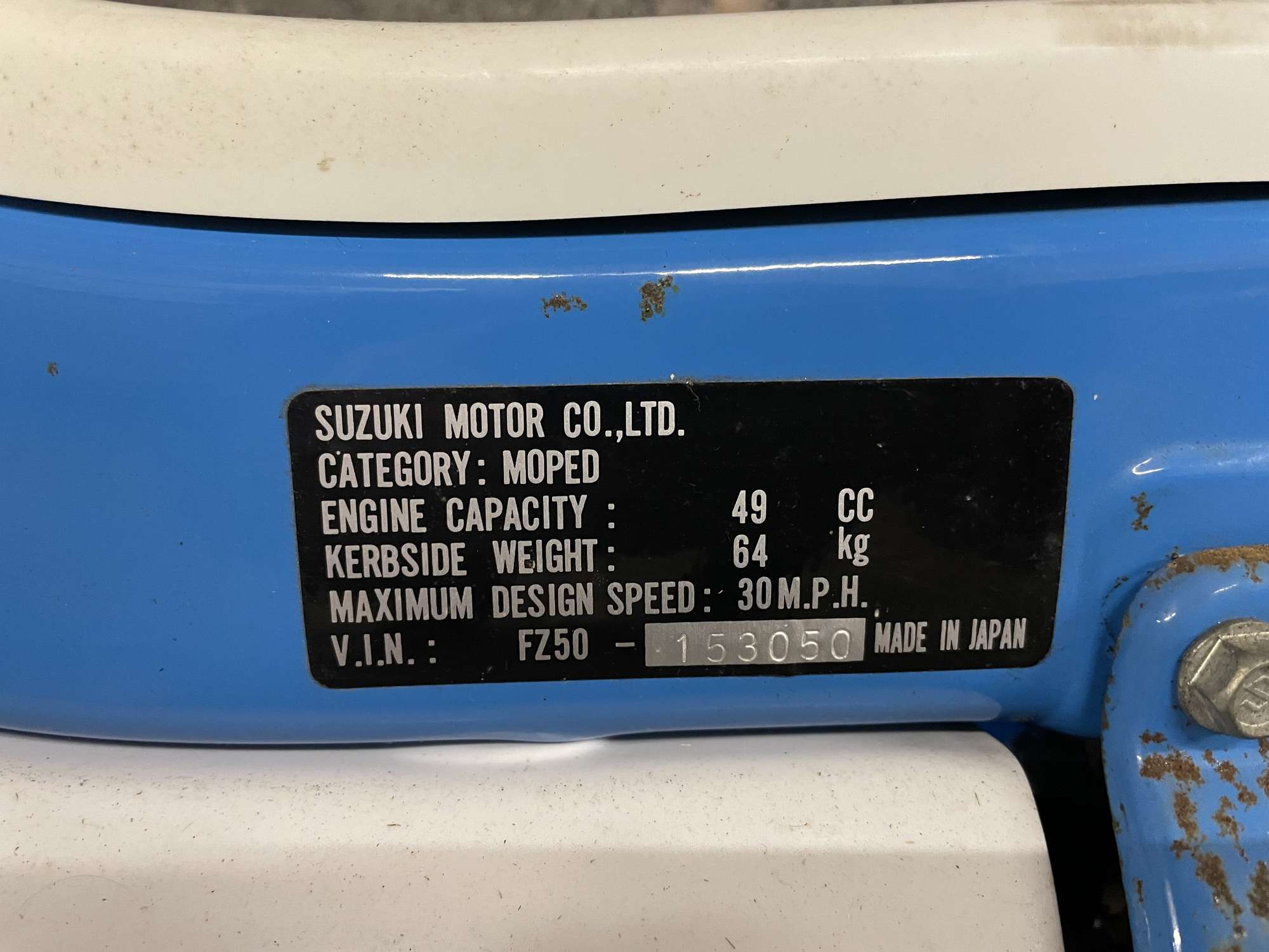 1979 Suzuki FZ50 49cc-Sold