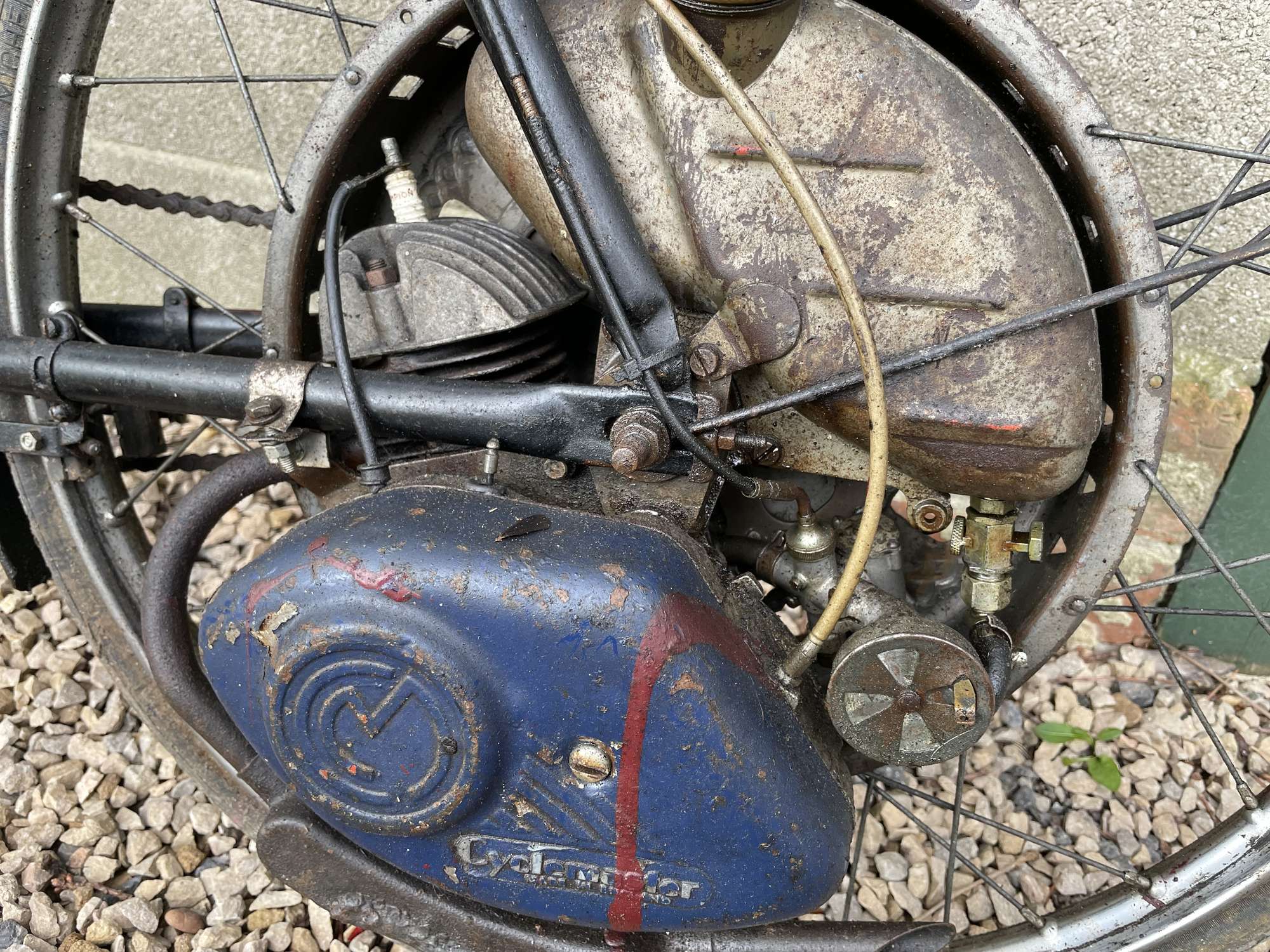 c1950 Raleigh Cyclemaster Ladies Model 32cc-Sold