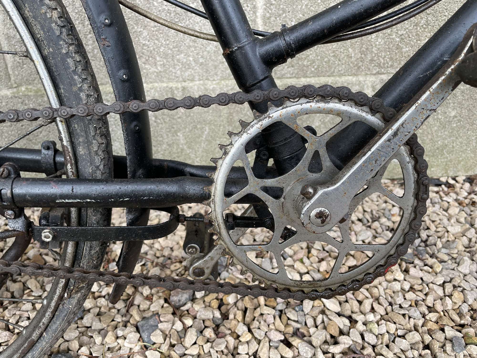 c1950 Raleigh Cyclemaster Ladies Model 32cc-Sold