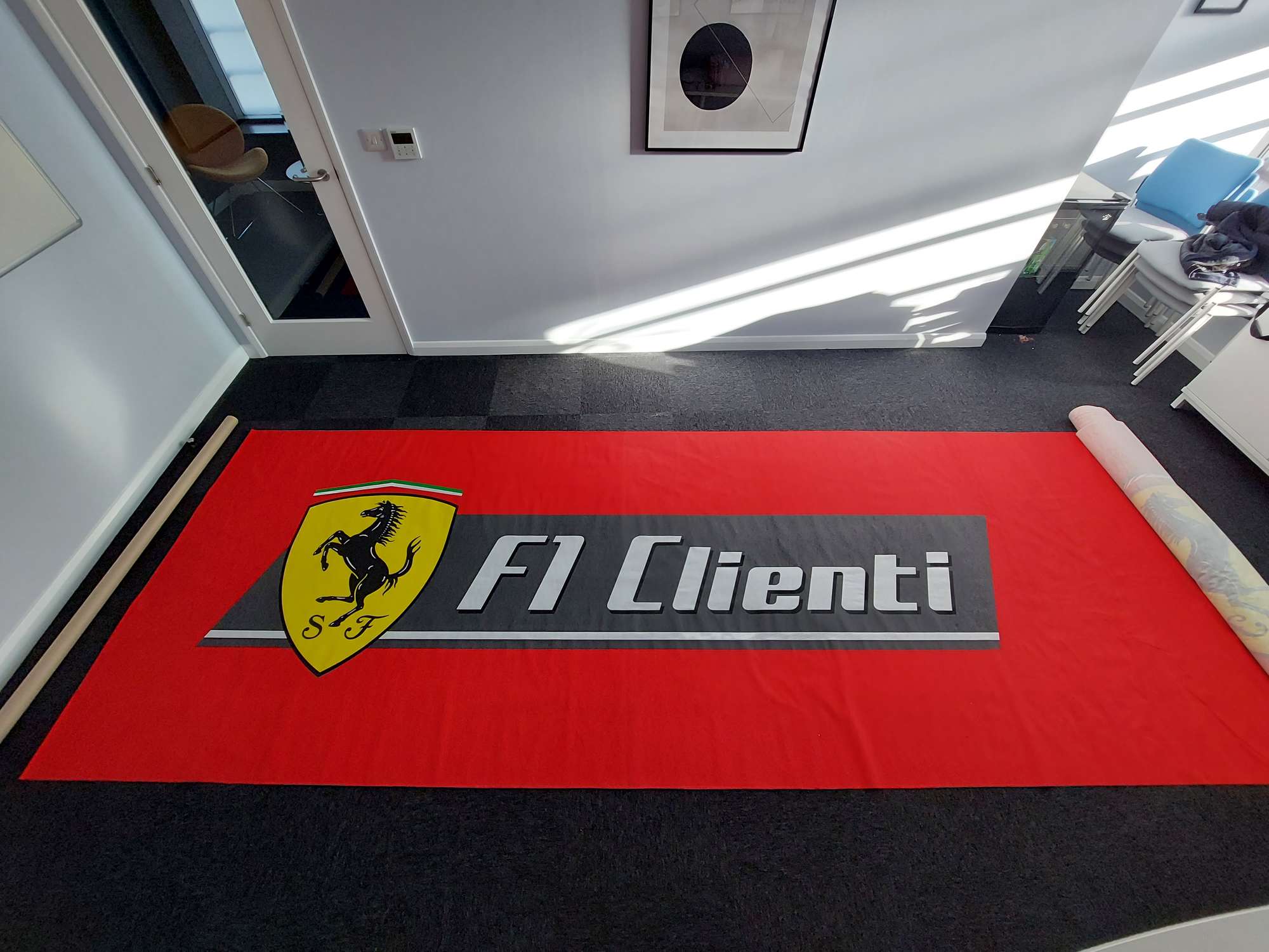 Large Ferrari Formula 1 Clienti Banner-Sold