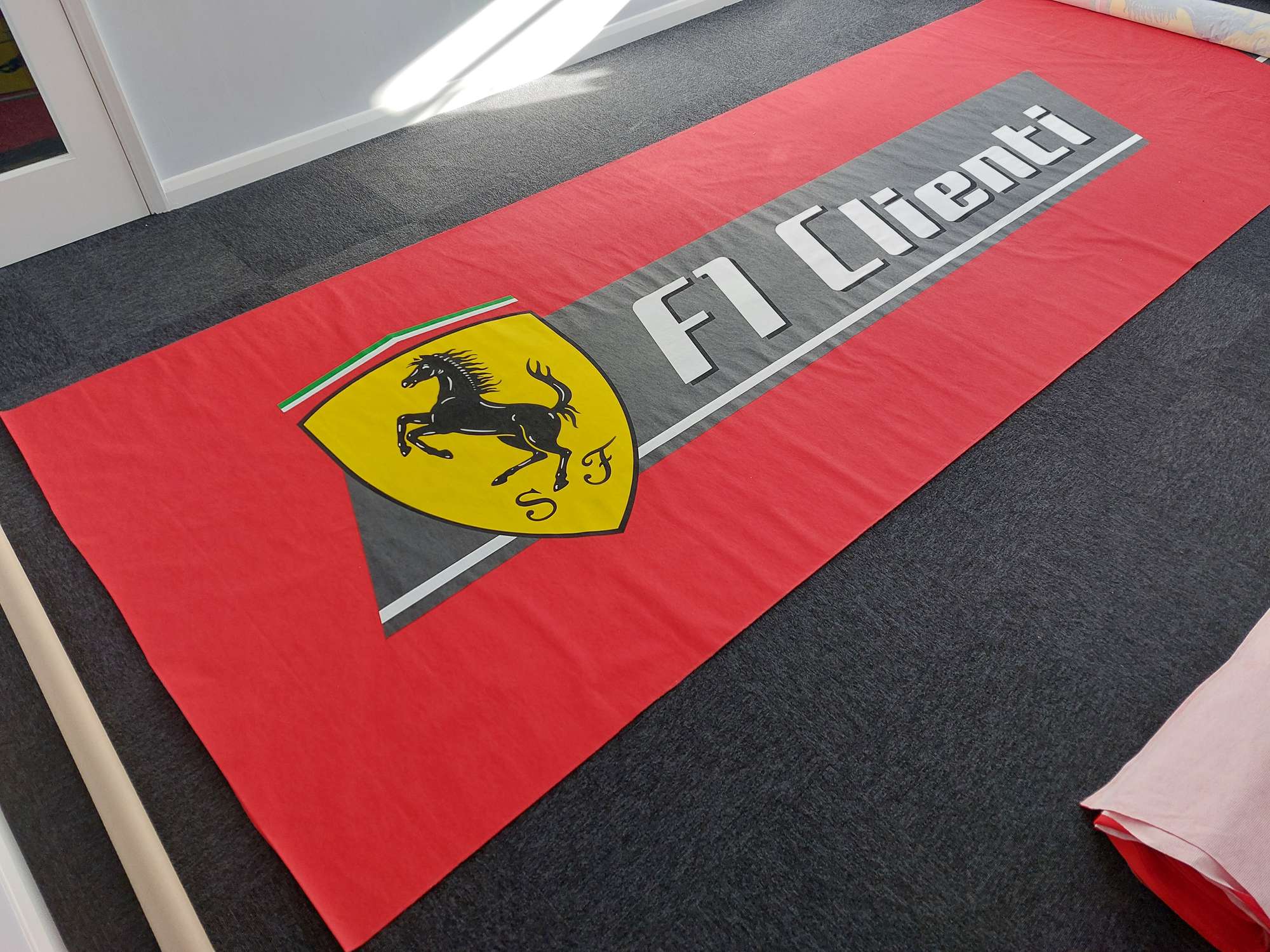Large Ferrari Formula 1 Clienti Banner-Sold