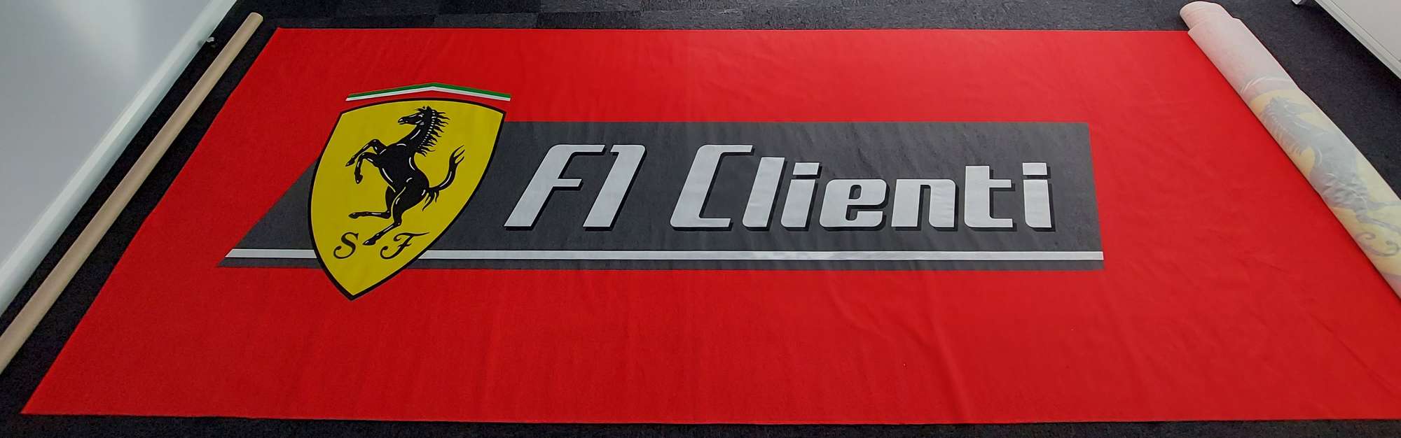 Large Ferrari Formula 1 Clienti Banner-Sold