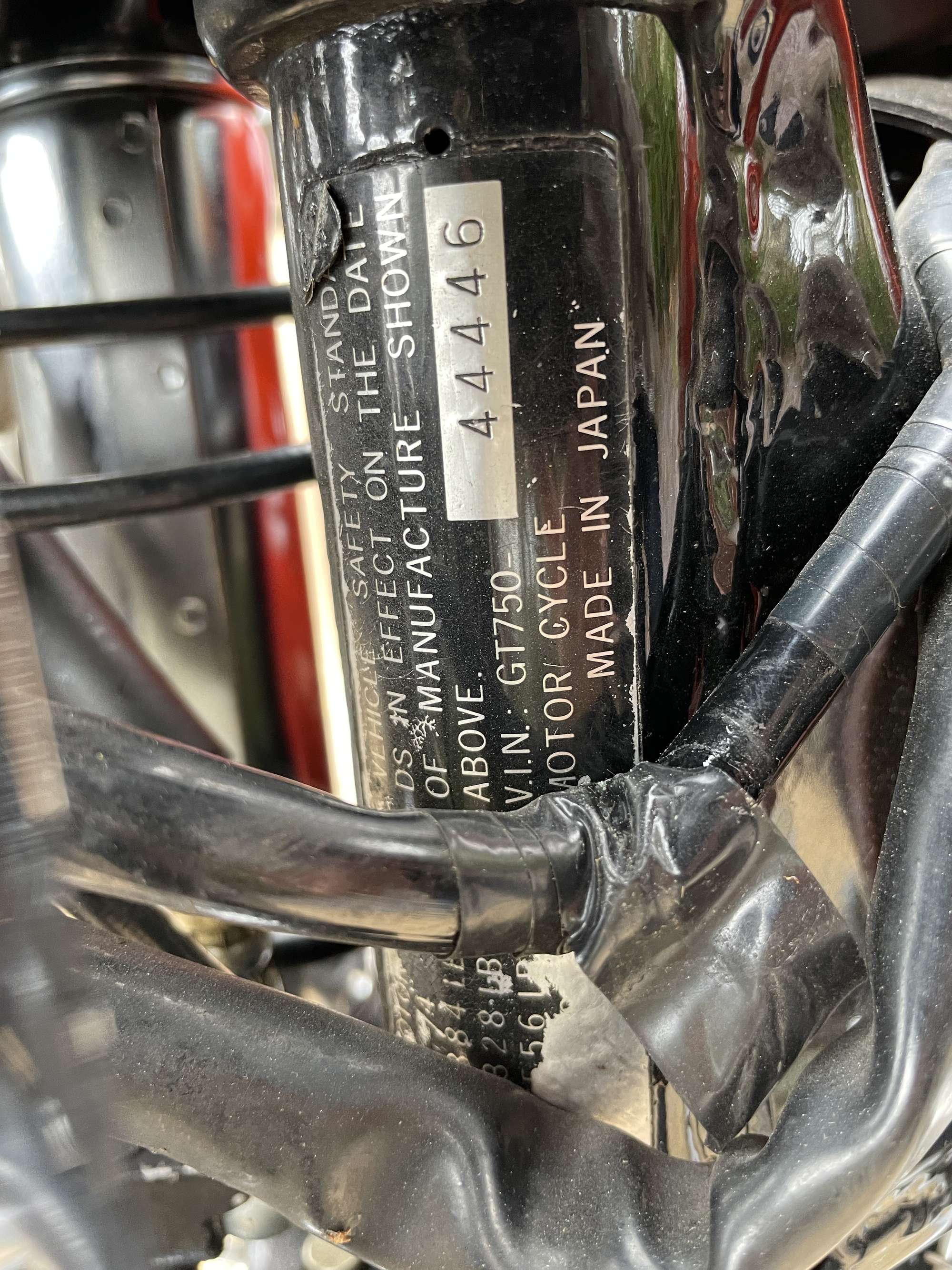 1974 Suzuki GT750L 738cc-Auction Lot