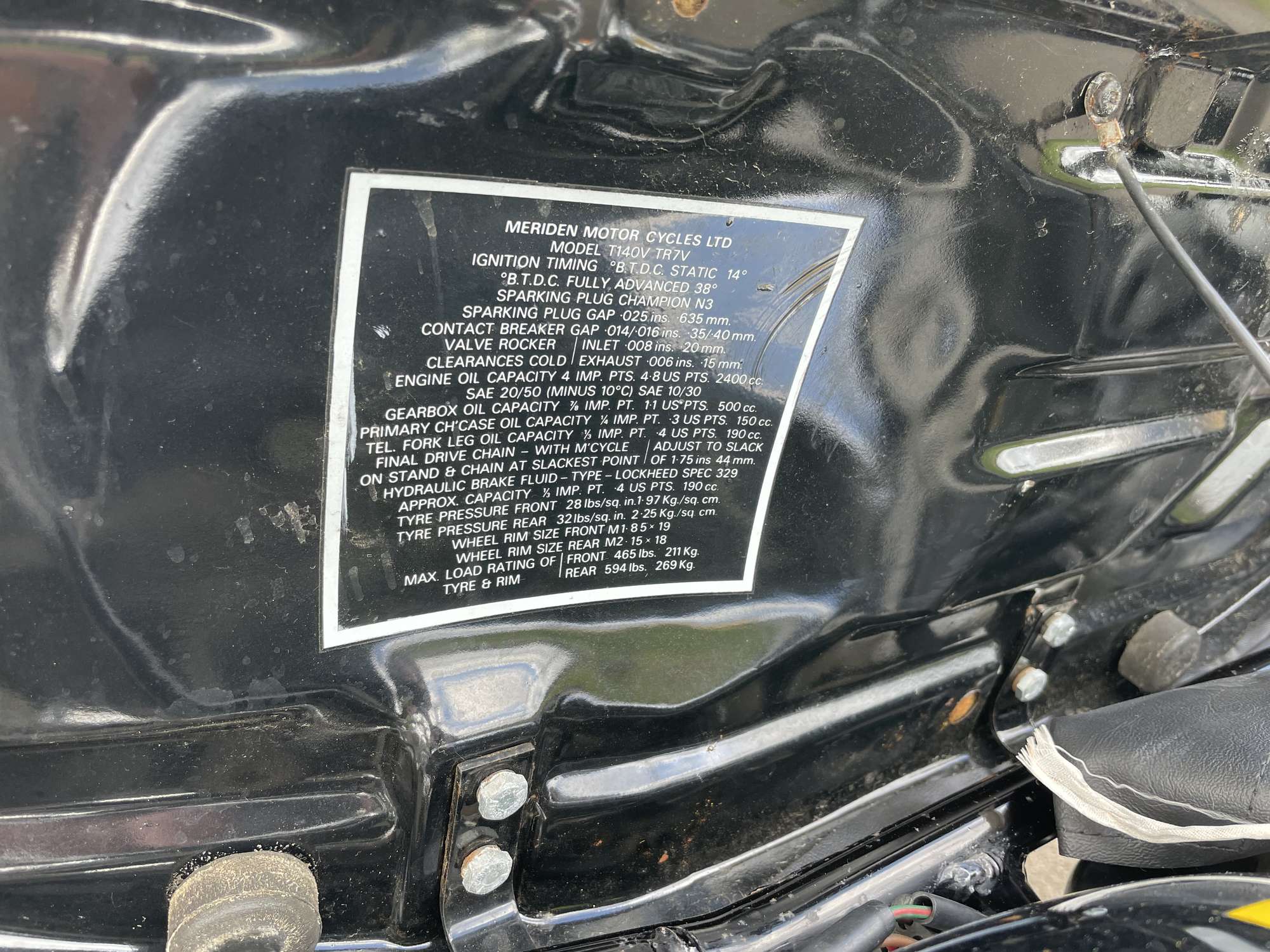 1978 Triumph T140E Bonneville 750cc-Sold