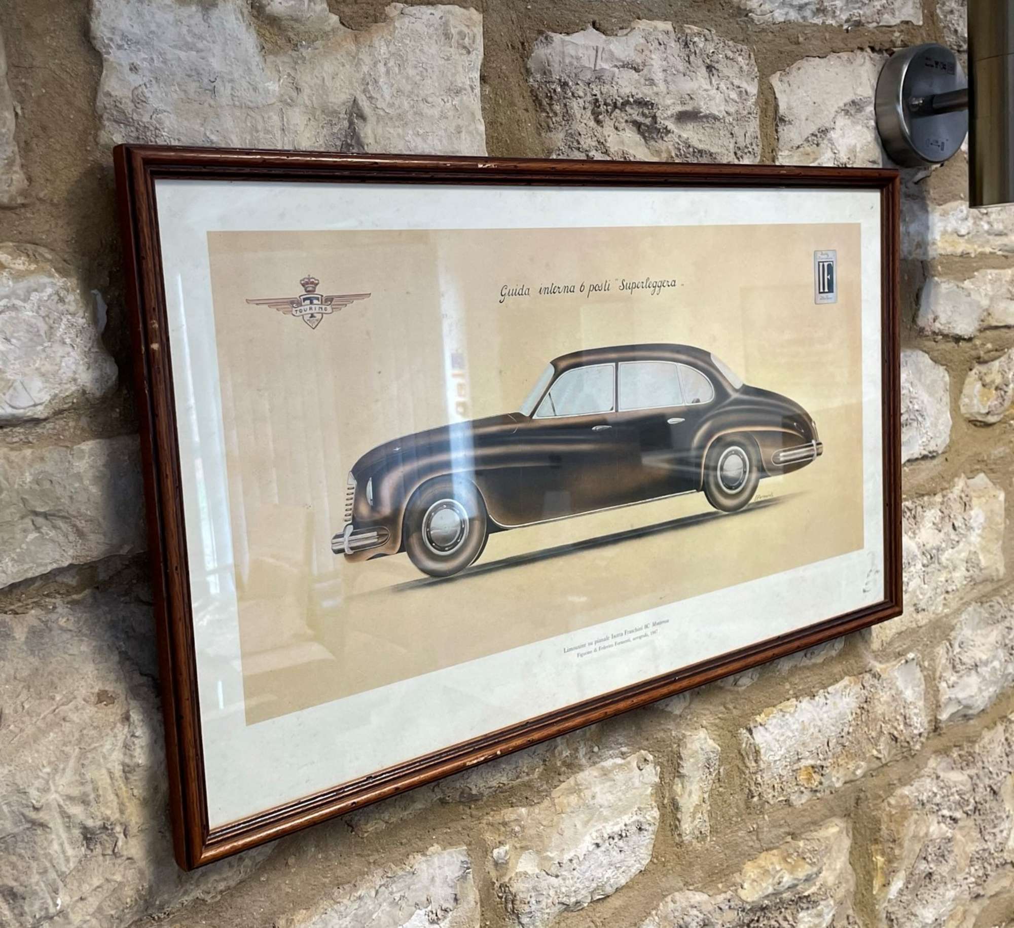 Four Framed and Glazed Carrozzeria Touring Design Studies  -Auction Lot