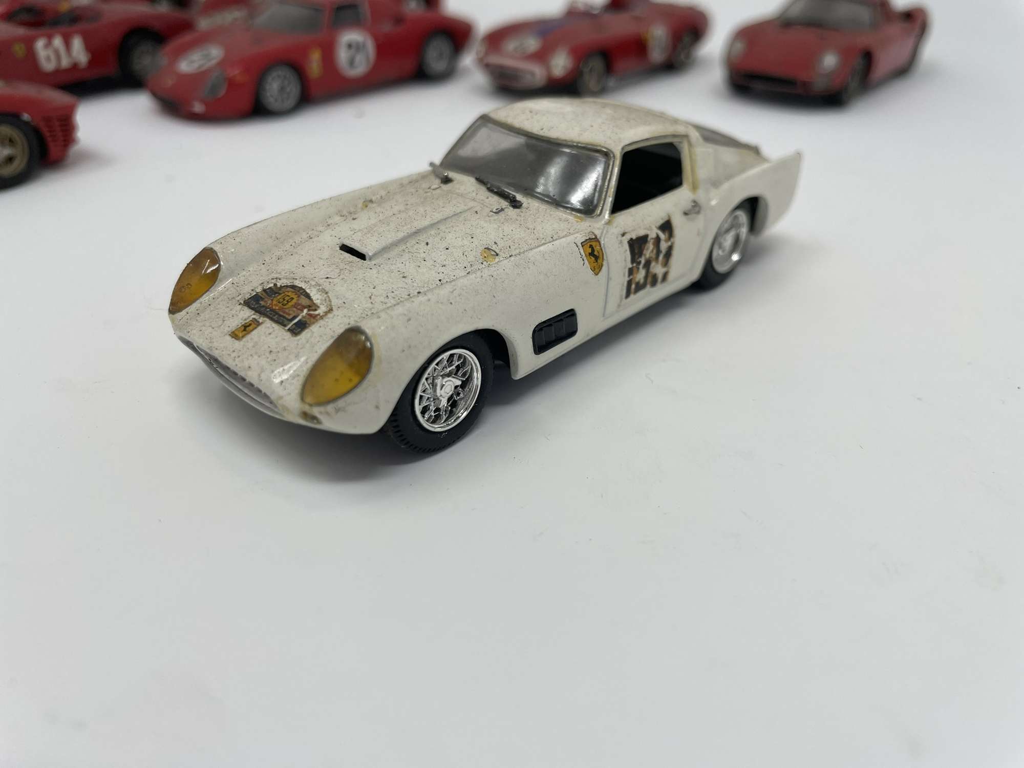 Ten 1/43rd Scale Ferrari Models from the 1950s, 60s and 70s-Sold