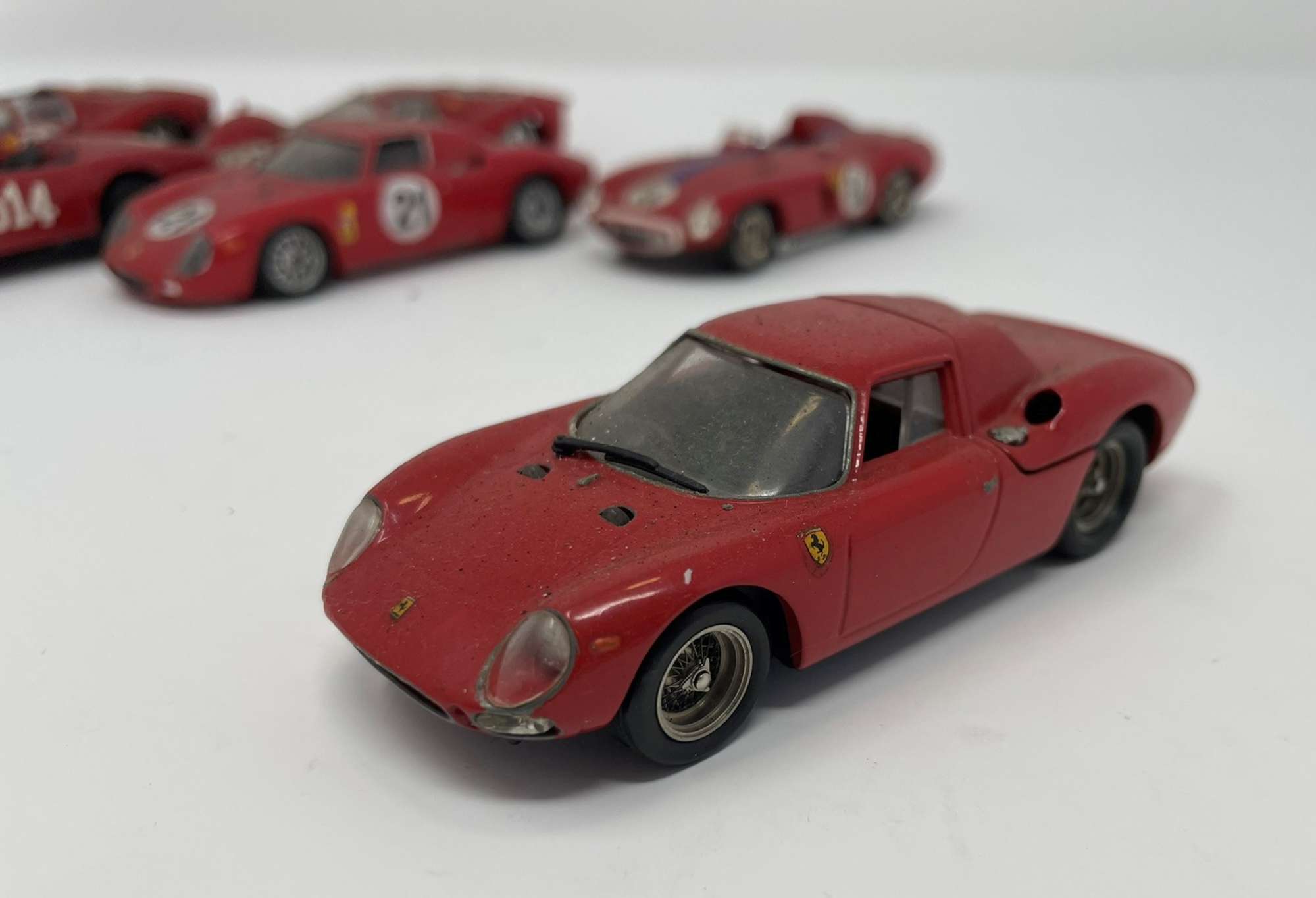 Ten 1/43rd Scale Ferrari Models from the 1950s, 60s and 70s-Sold
