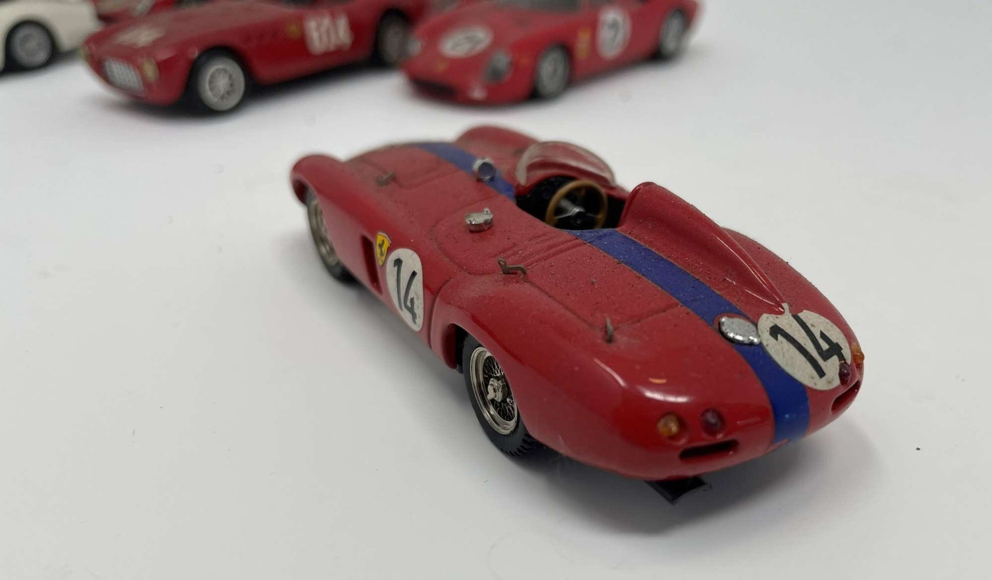 Ten 1/43rd Scale Ferrari Models from the 1950s, 60s and 70s-Sold