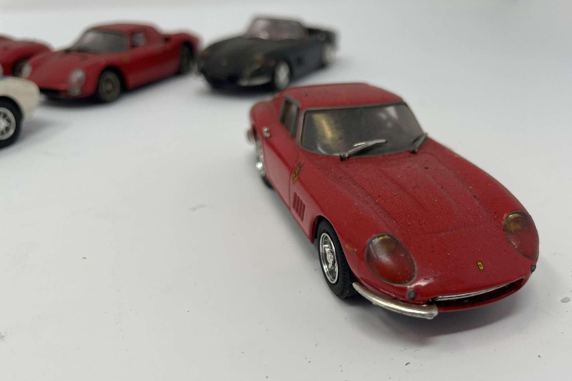 Ten 1/43rd Scale Ferrari Models from the 1950s, 60s and 70s-Sold