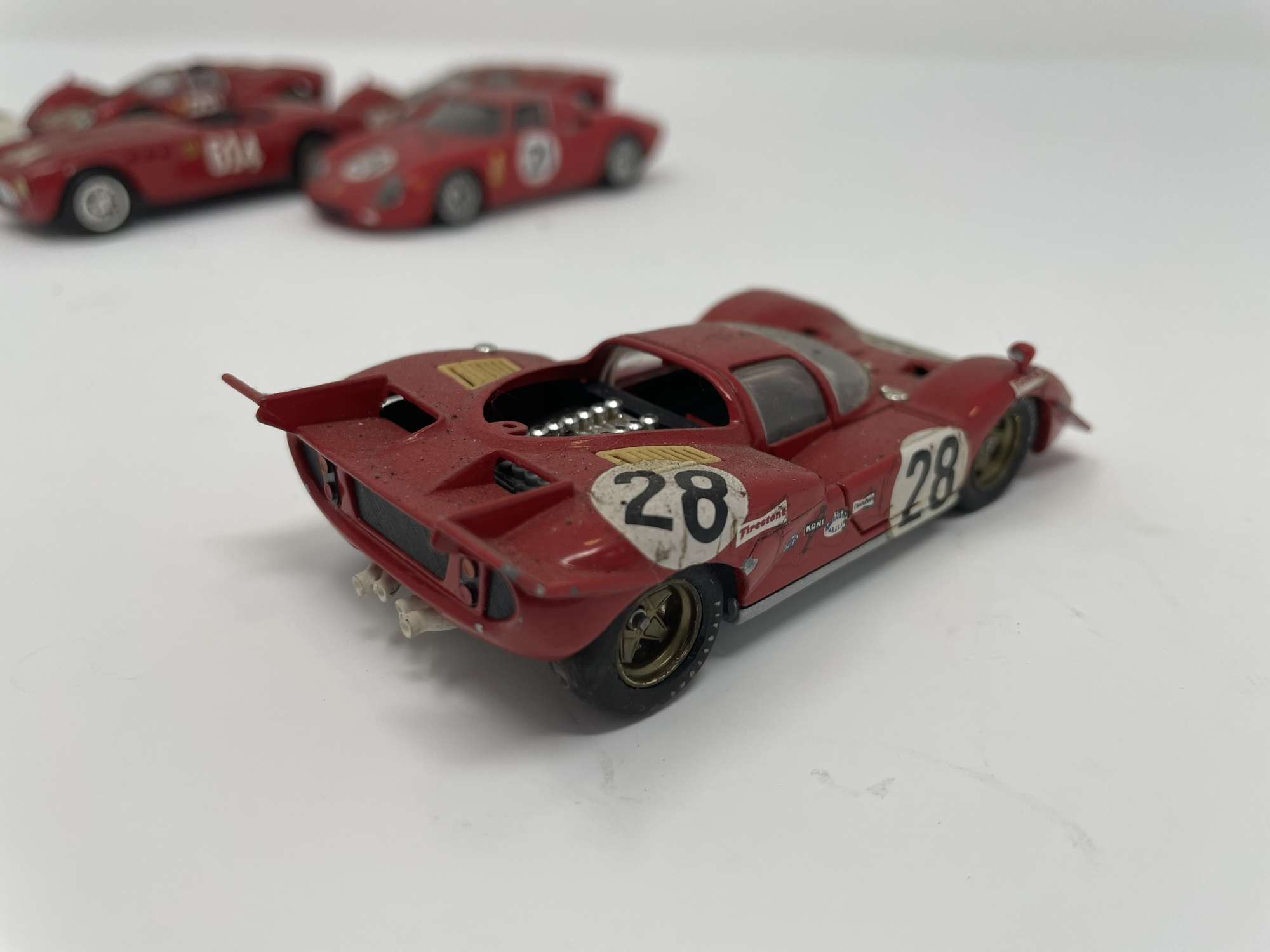 Ten 1/43rd Scale Ferrari Models from the 1950s, 60s and 70s-Sold