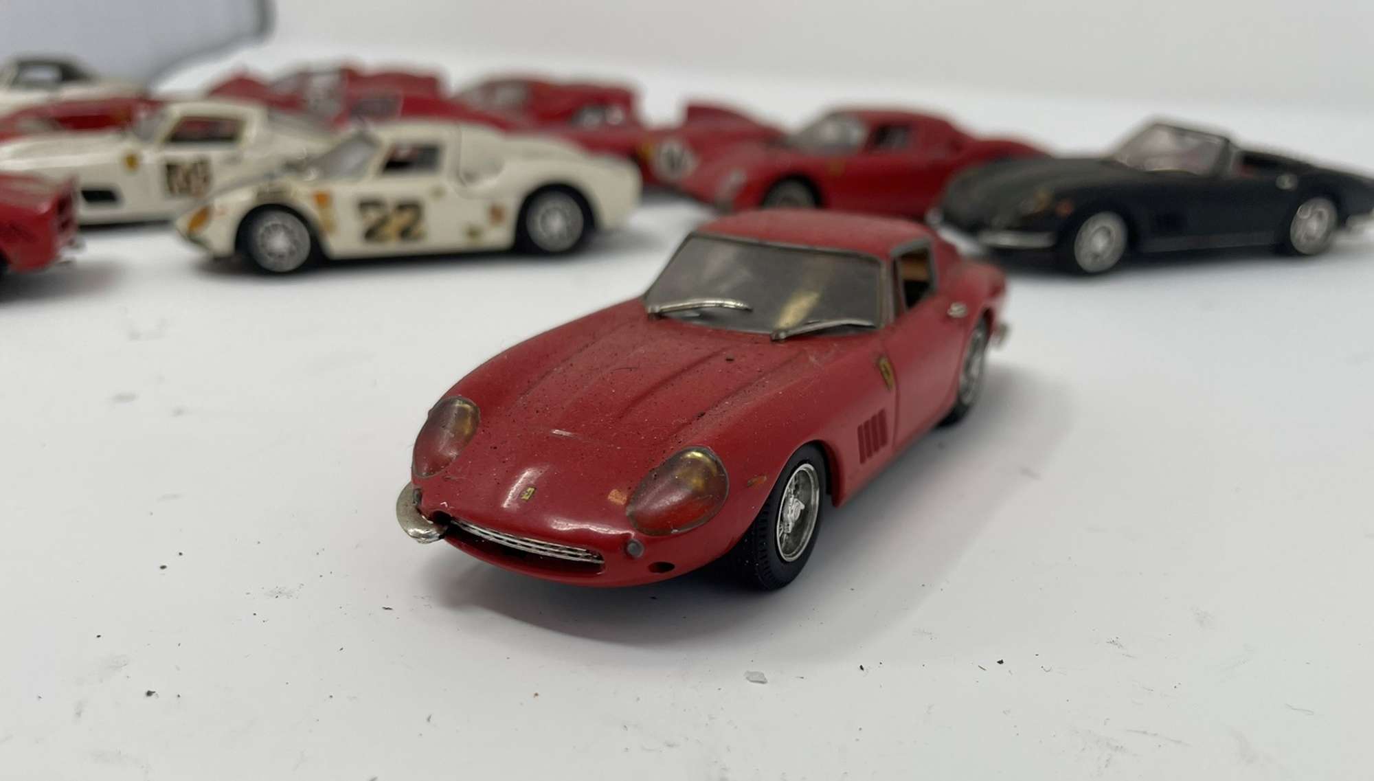 Ten 1/43rd Scale Ferrari Models from the 1950s, 60s and 70s-Sold