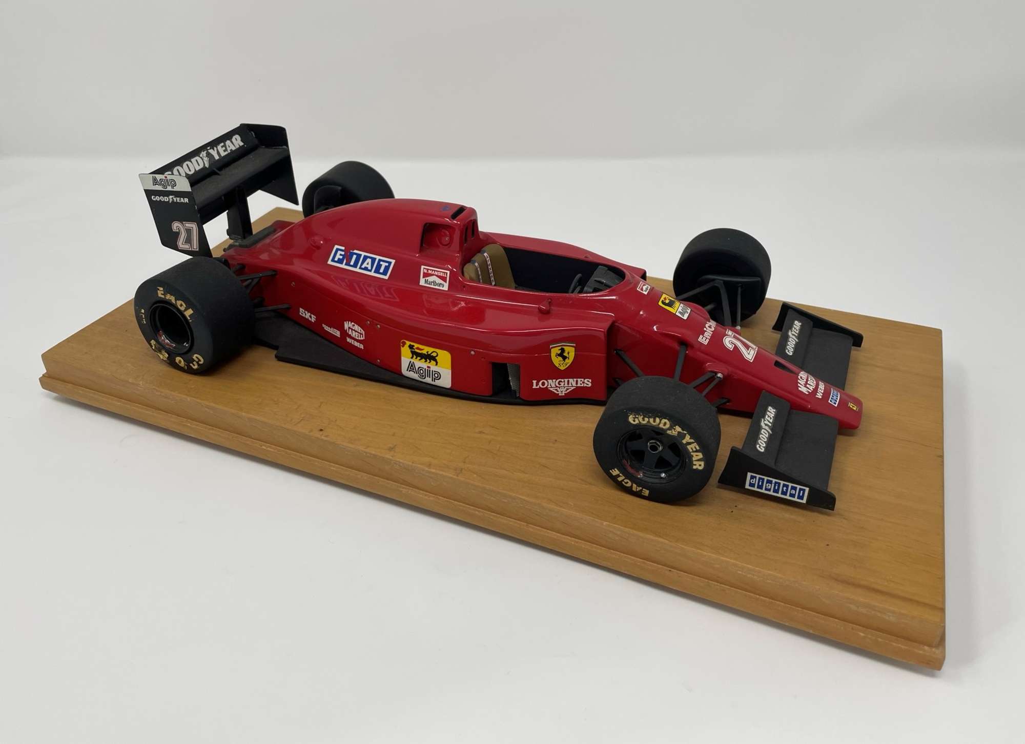Hand-built model of Nigel Mansell's 1990 Ferrari 641-Sold