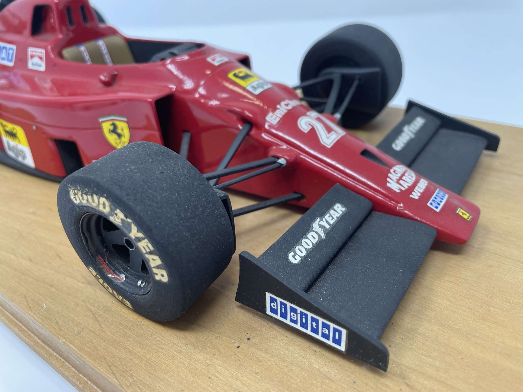 Hand-built model of Nigel Mansell's 1990 Ferrari 641-Sold