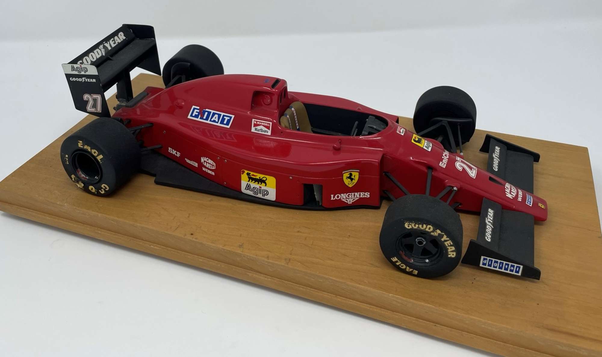Hand-built model of Nigel Mansell's 1990 Ferrari 641-Sold