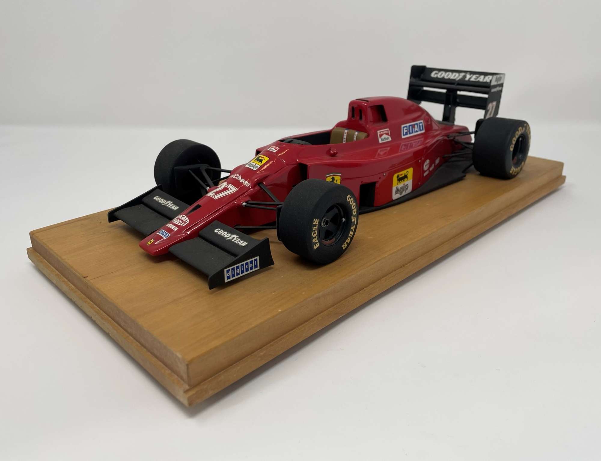Hand-built model of Nigel Mansell's 1990 Ferrari 641-Sold