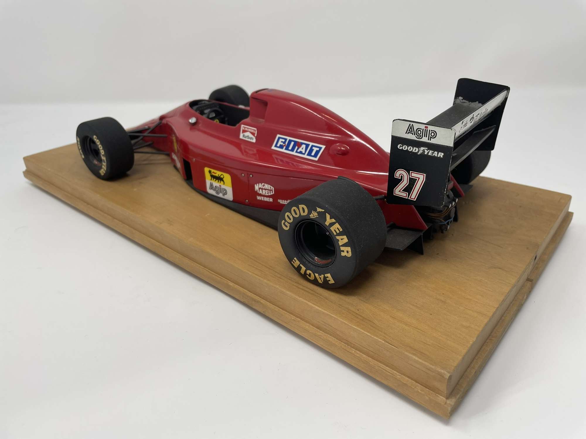 Hand-built model of Nigel Mansell's 1990 Ferrari 641-Sold