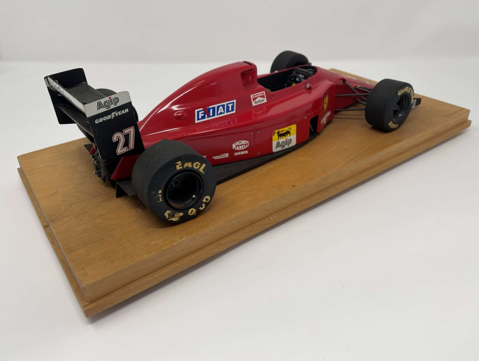 Hand-built model of Nigel Mansell's 1990 Ferrari 641-Sold