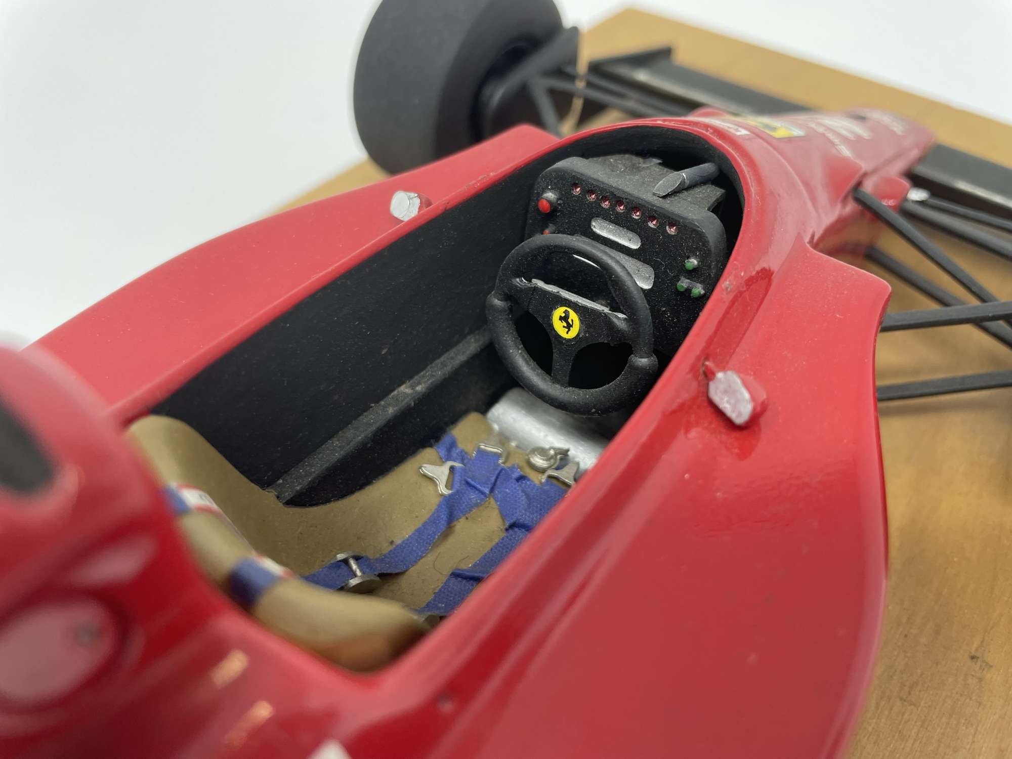 Hand-built model of Nigel Mansell's 1990 Ferrari 641-Sold