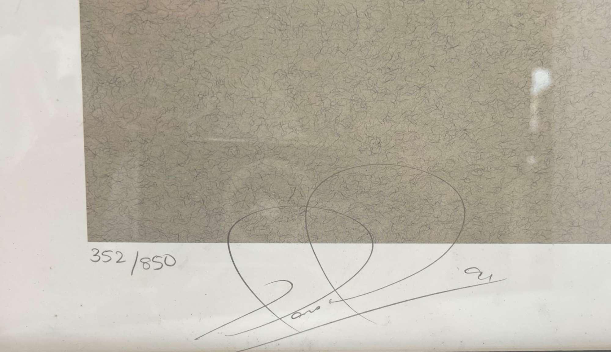 Signed Framed Print of Nigel Mansell in the Ferrari 614B -Sold