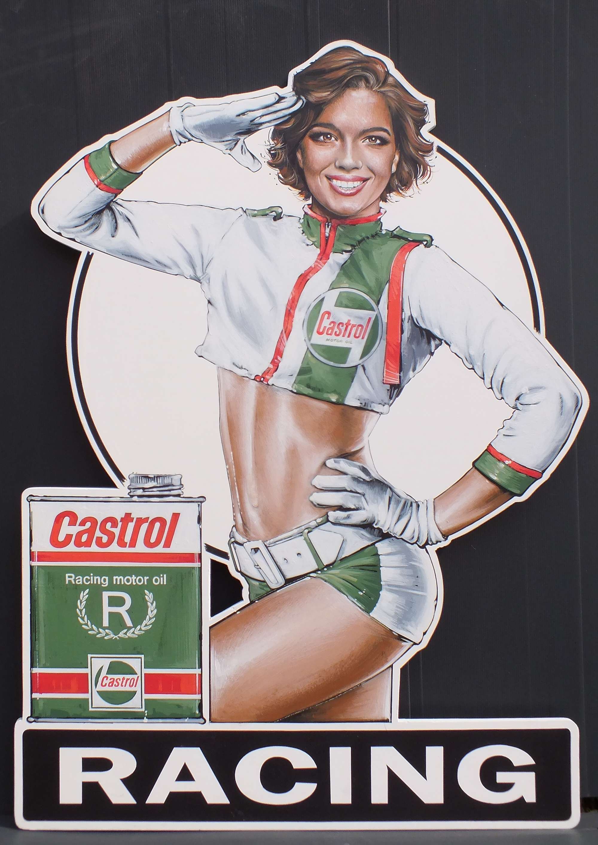 'Castrol Girl' by Tony Upson-Sold