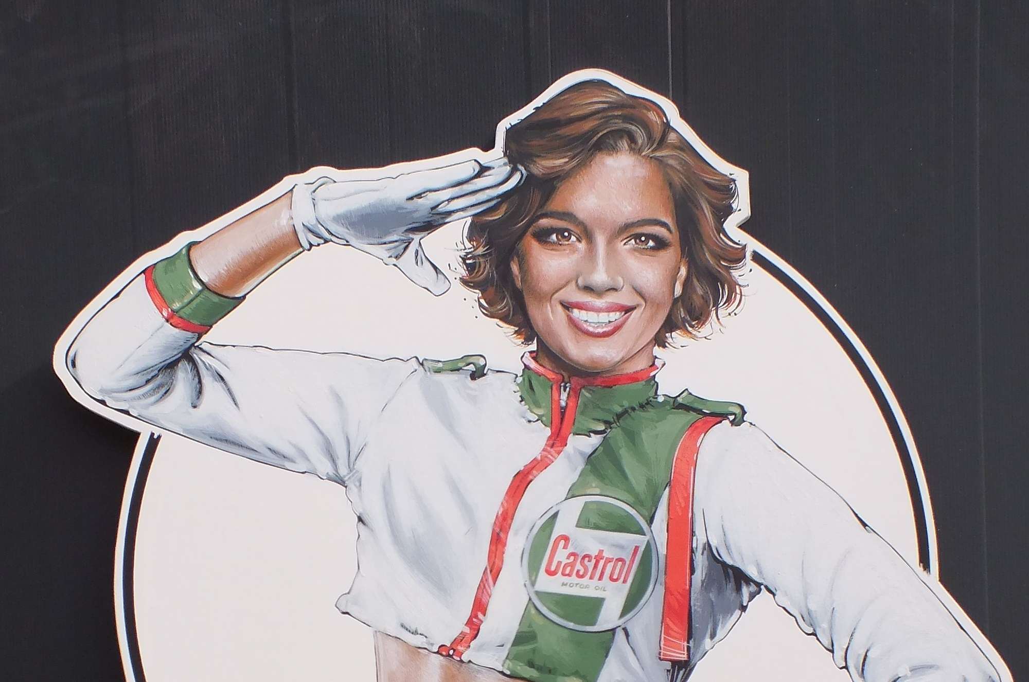 'Castrol Girl' by Tony Upson-Sold