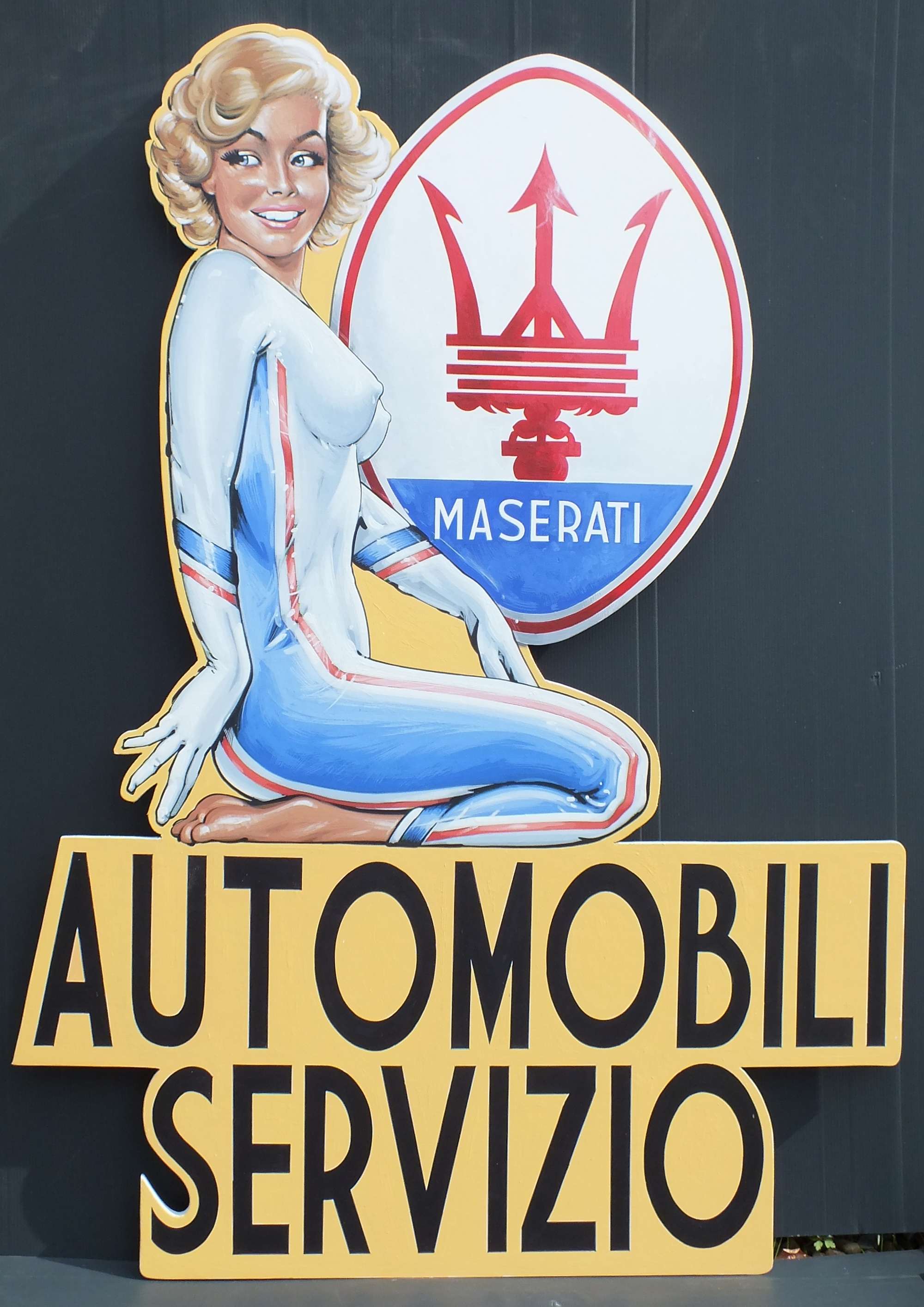 'Automobili Servizio'. A Tony Upson original -Sold