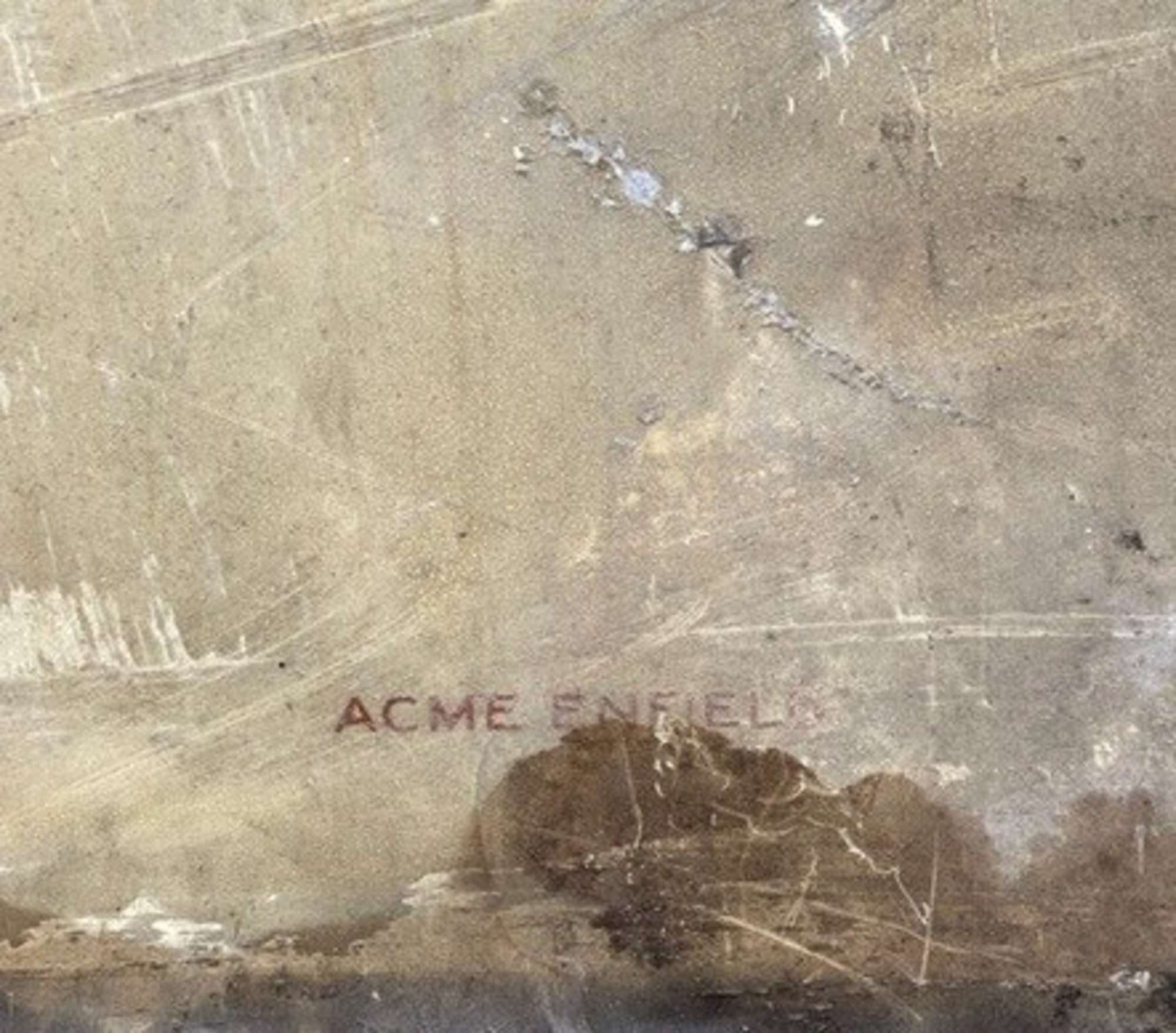 Large Metal Painted Shell Sign-Sold