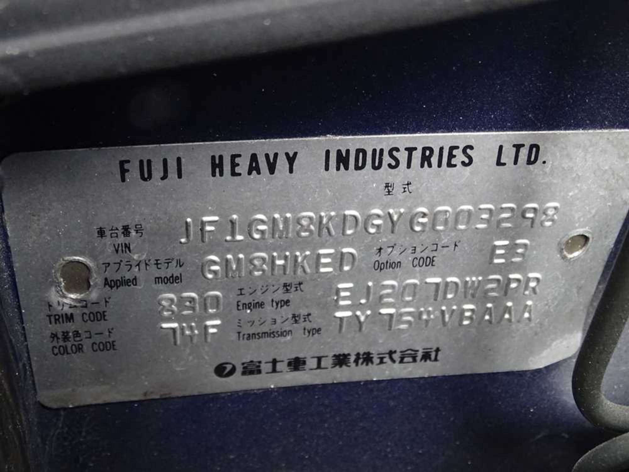 2000 Subaru Impreza P1-Sold