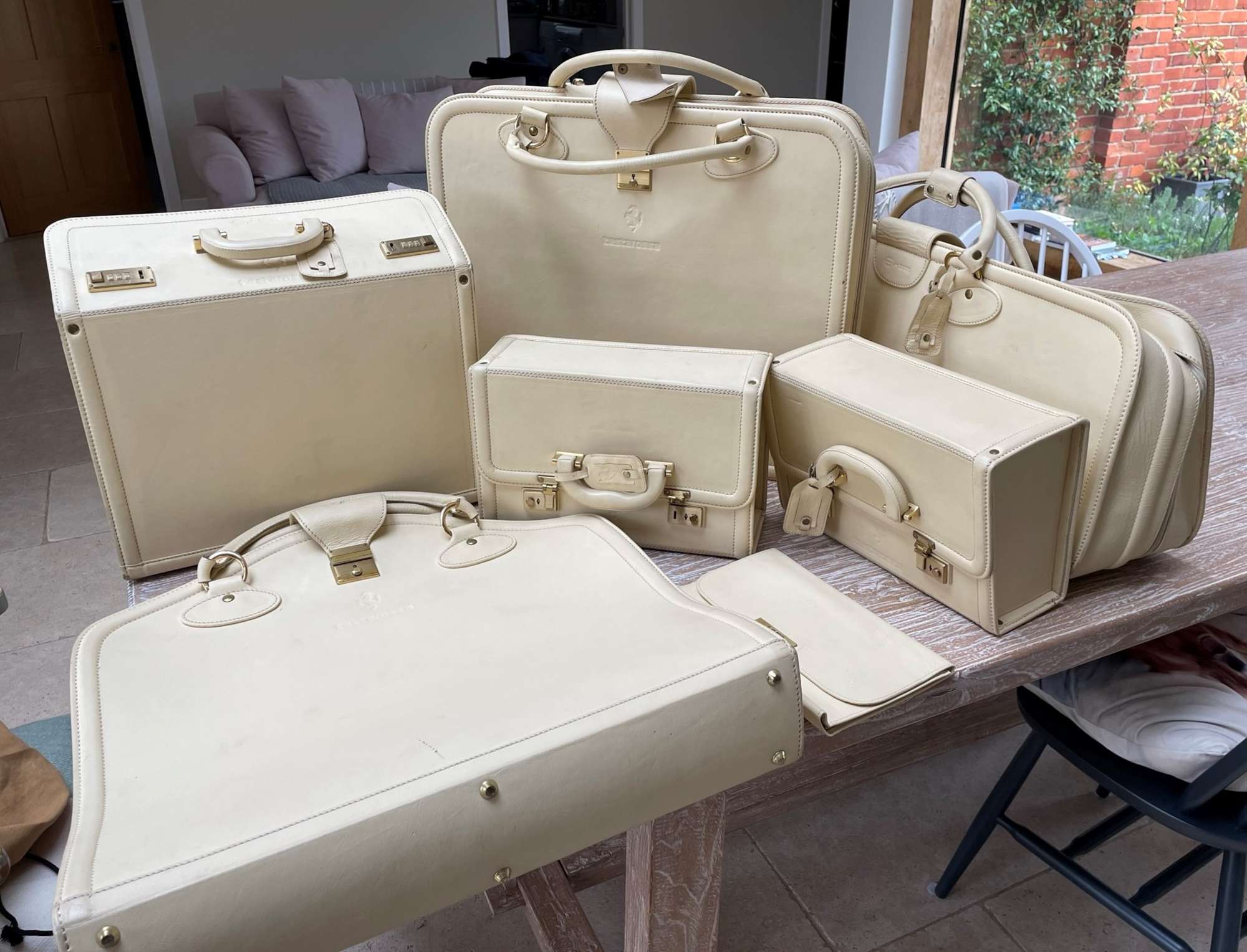 Ferrari Testarossa 7-Piece Luggage Set-Sold