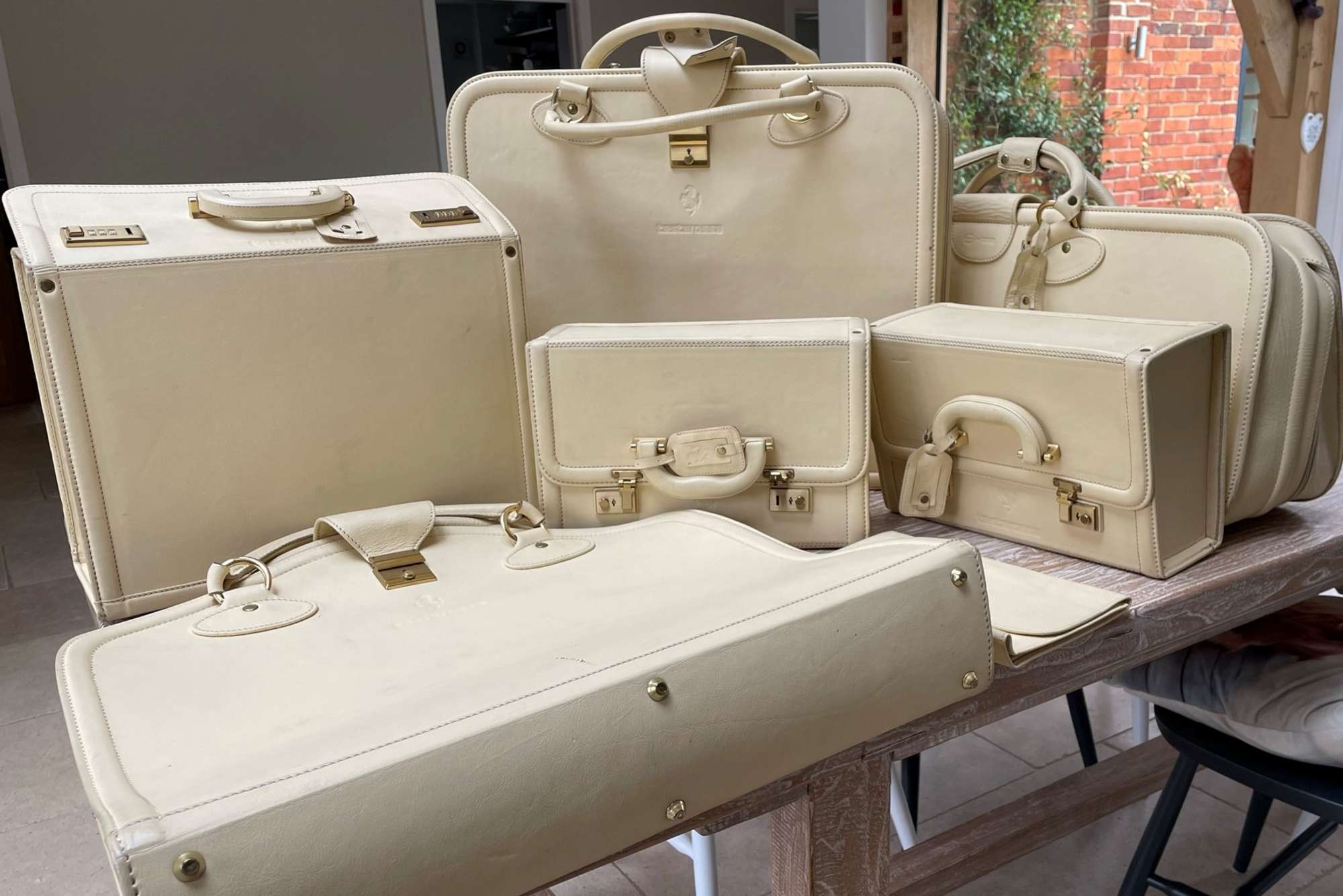 Ferrari Testarossa 7-Piece Luggage Set-Sold