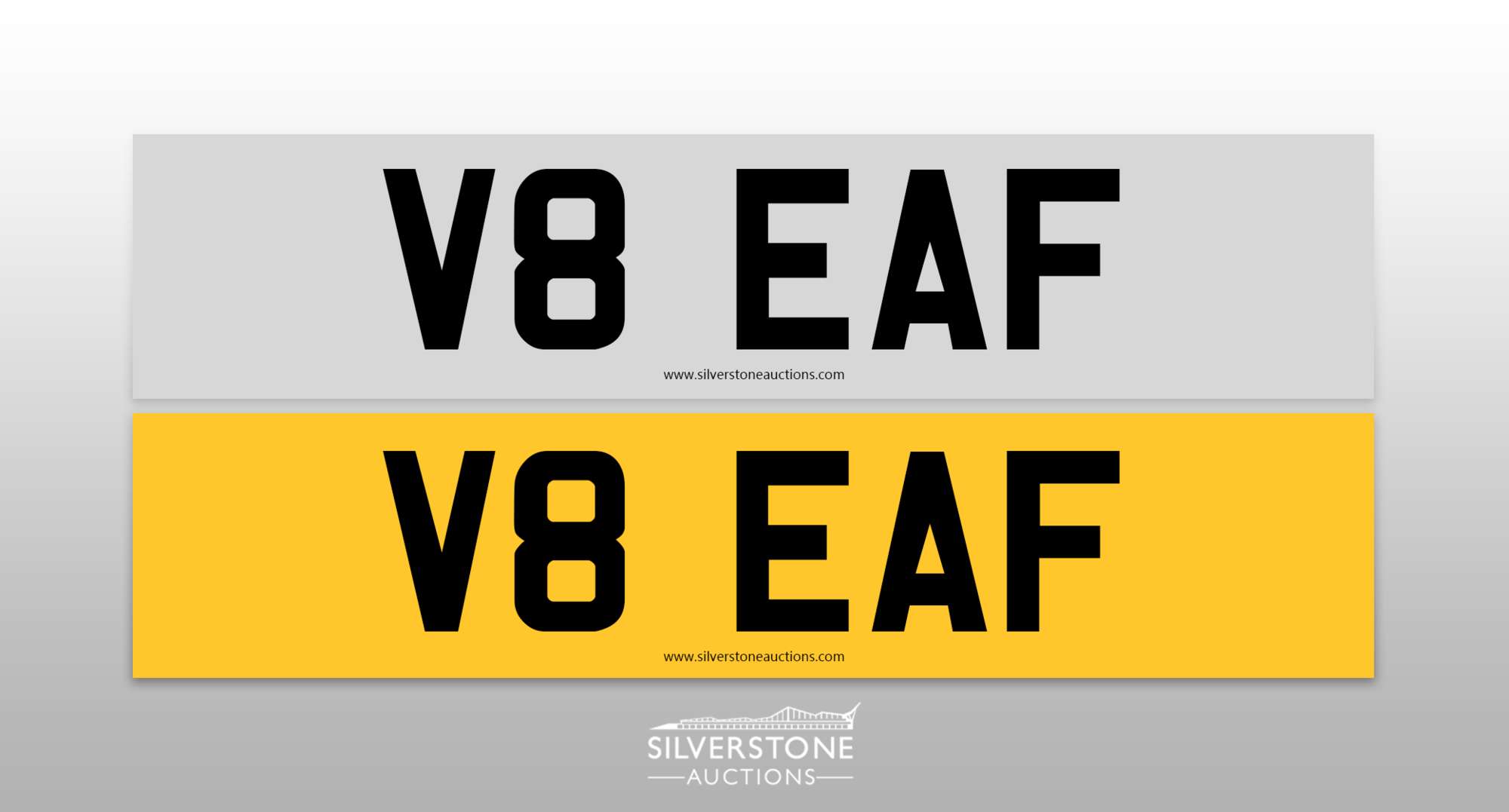 Registration Number V8 EAF -Auction Lot
