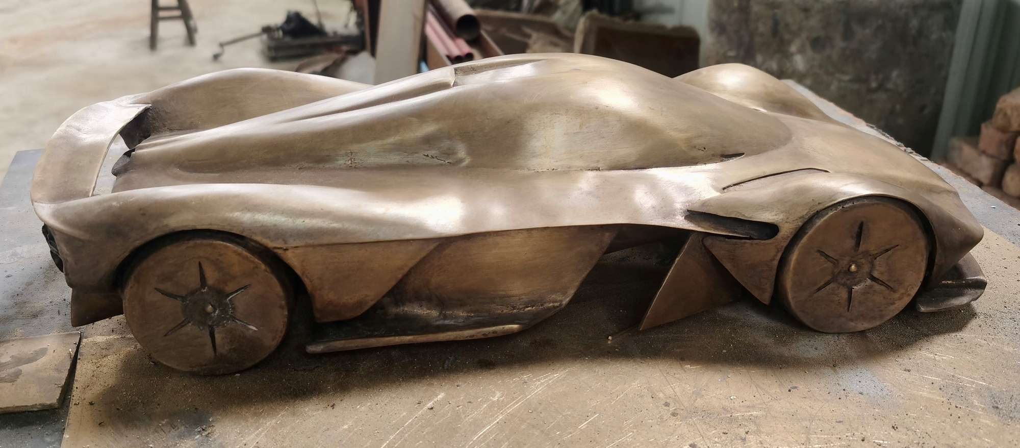 Aston Martin Valkyrie Brass sculpture-Sold