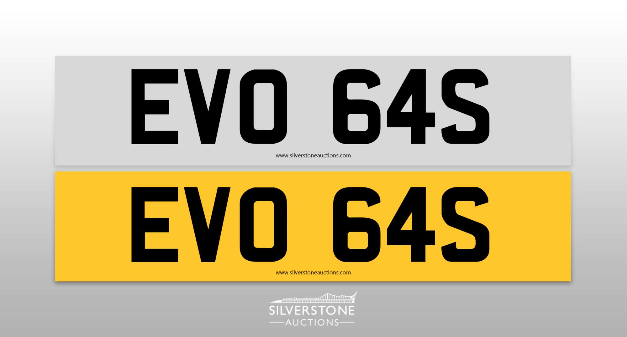 Registration Number EVO 64S-Auction Lot