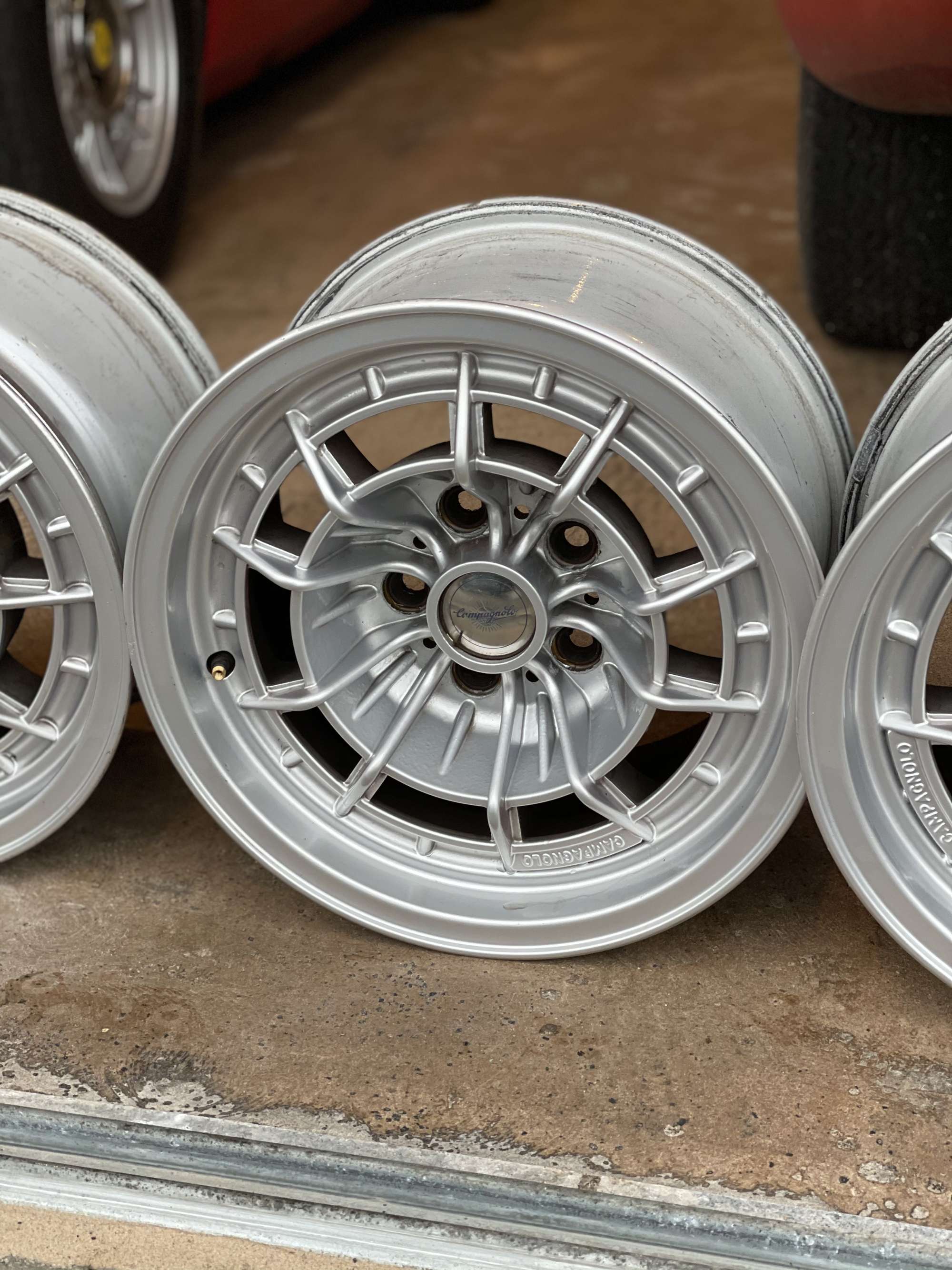 Four Ferrari Dino Campagnola Wheels -Sold