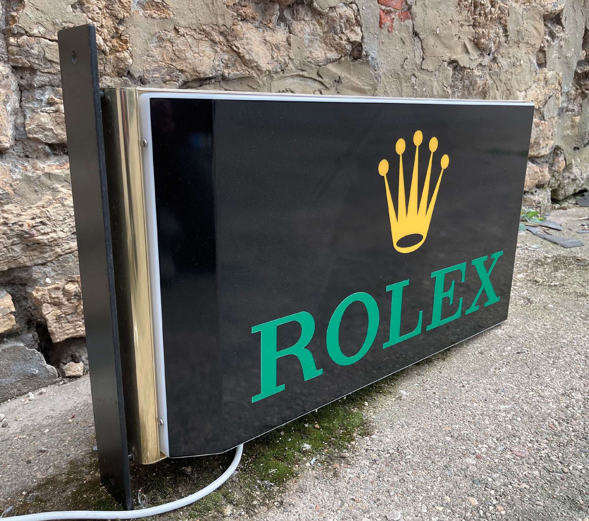 Rolex-Style Double Sided Illuminated Sign-Sold