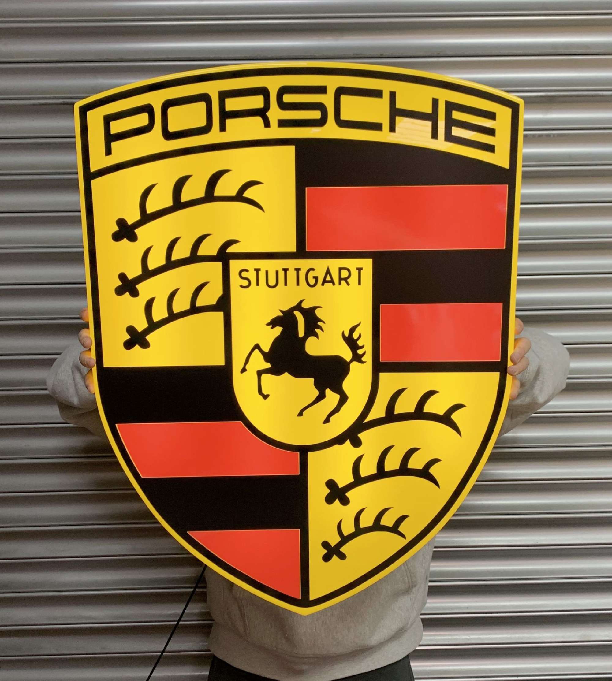 Illuminated Porsche-Homage Shield-Sold