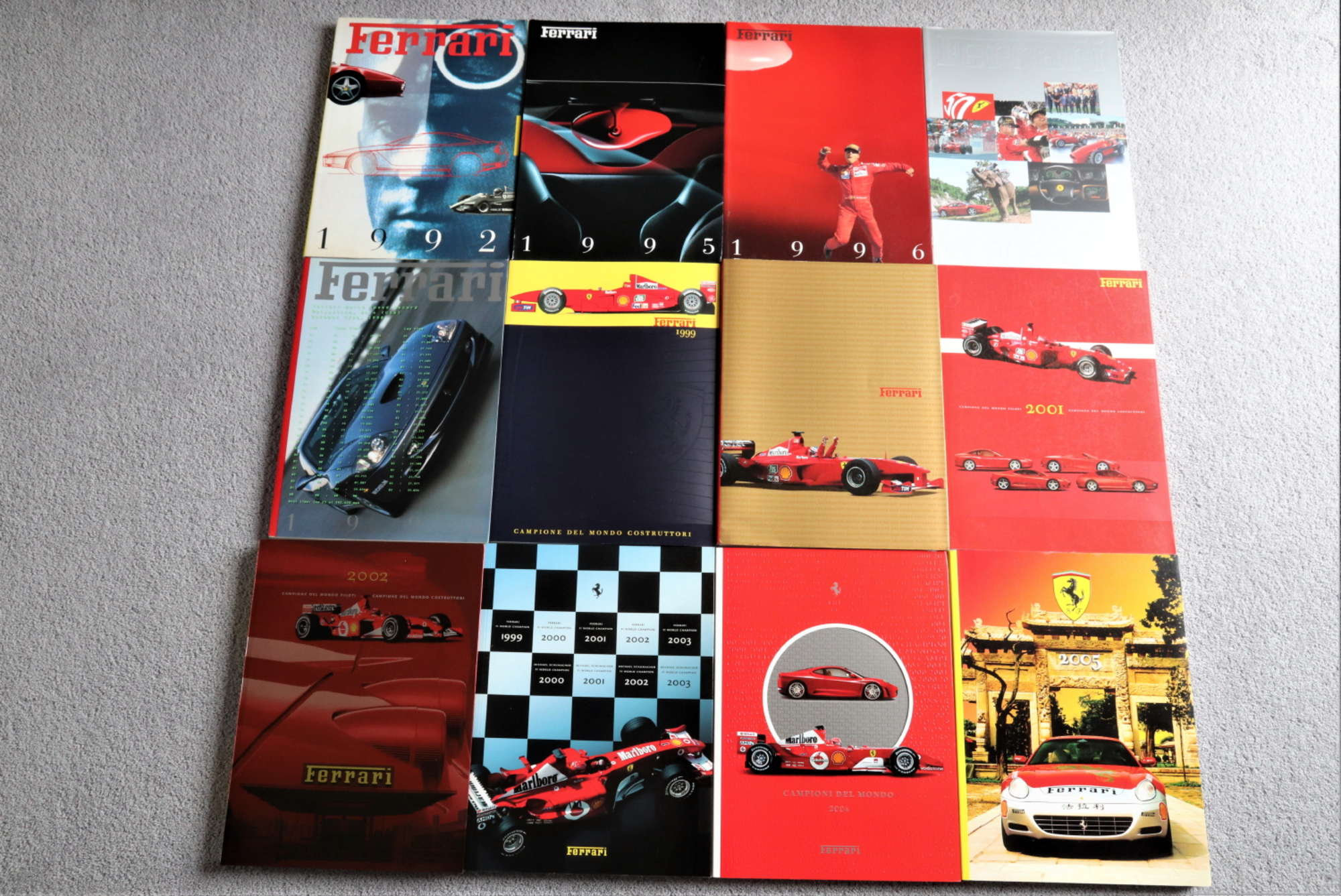 Assorted copies of Ferrari Yearbooks-Sold