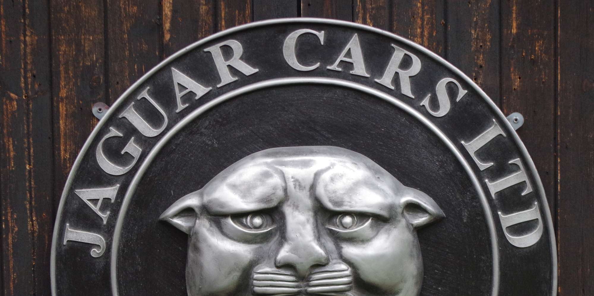 Cold Cast Aluminium Jaguar C-Type Sign-Sold