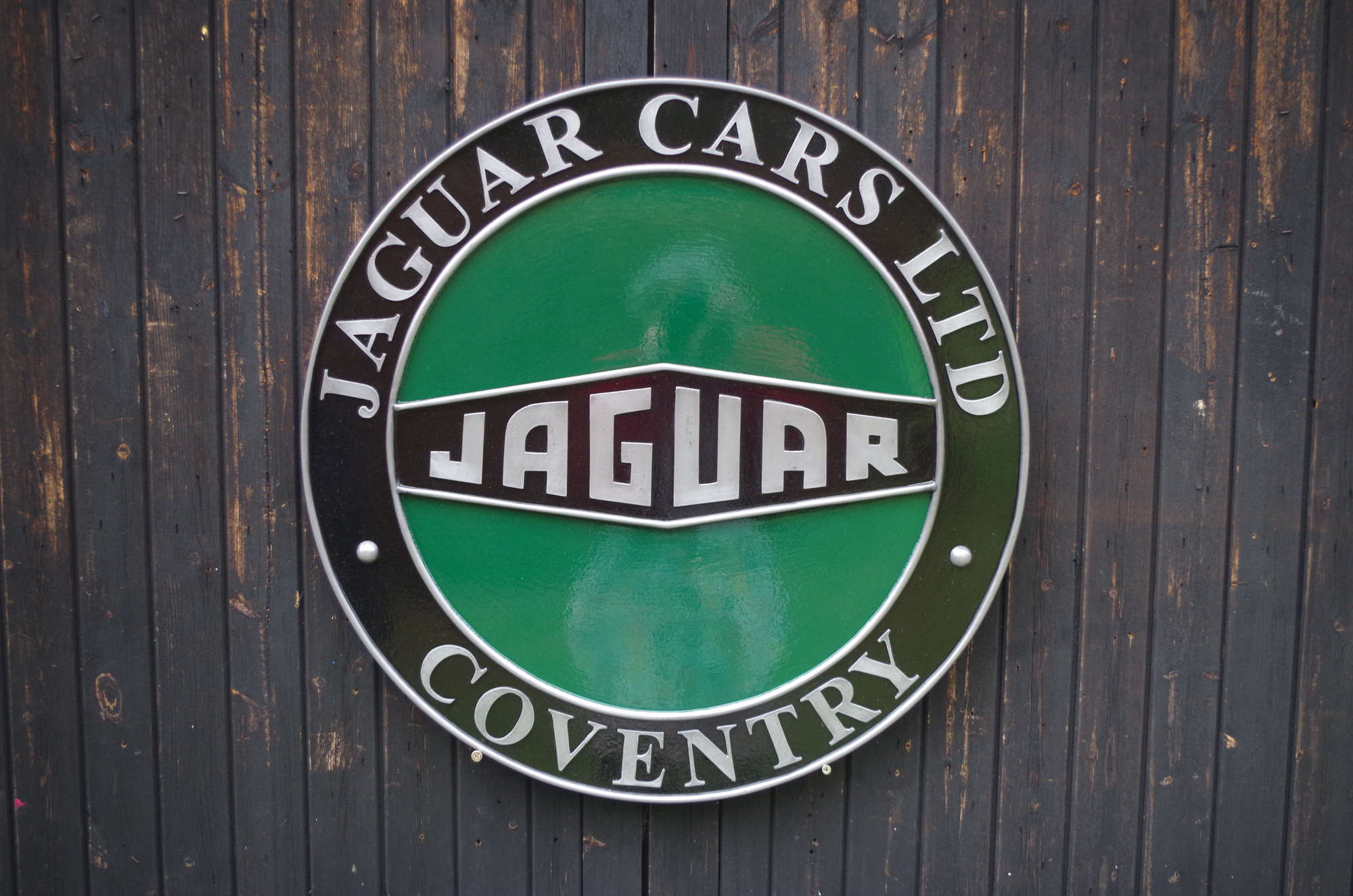 Cold Cast Aluminium Jaguar XK Shield-Sold