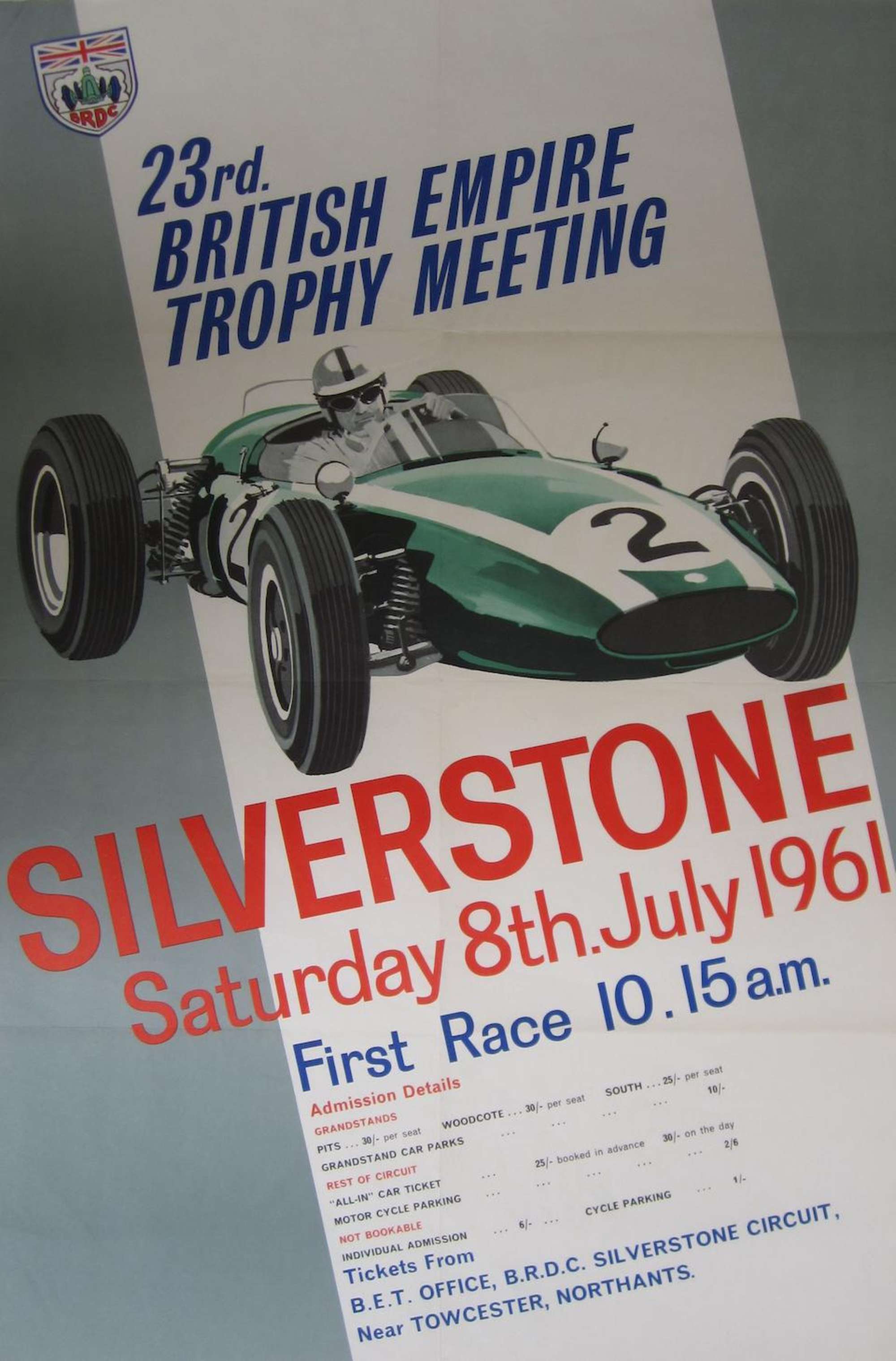 Original Poster - 23rd British Empire Trophy, Silverstone 19-Sold