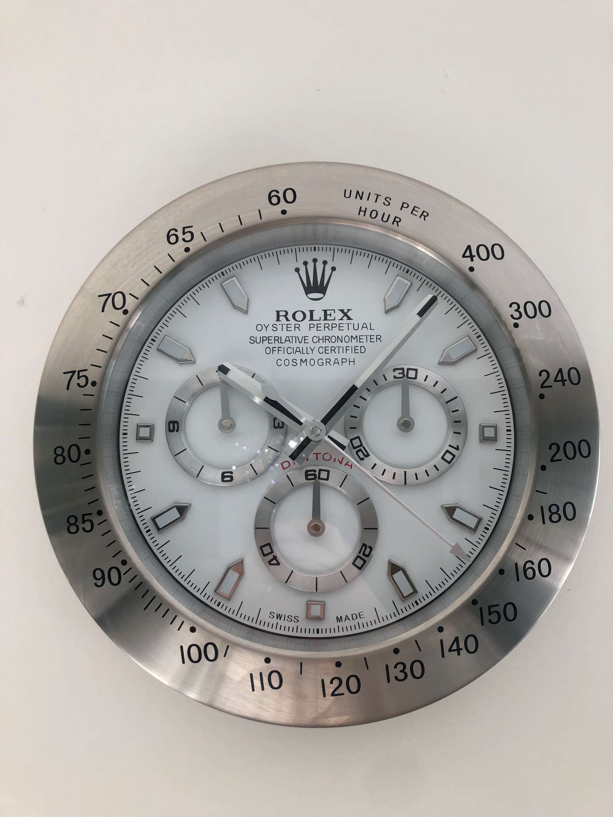 A Rolex Daytona-Style Wall Clock-Sold