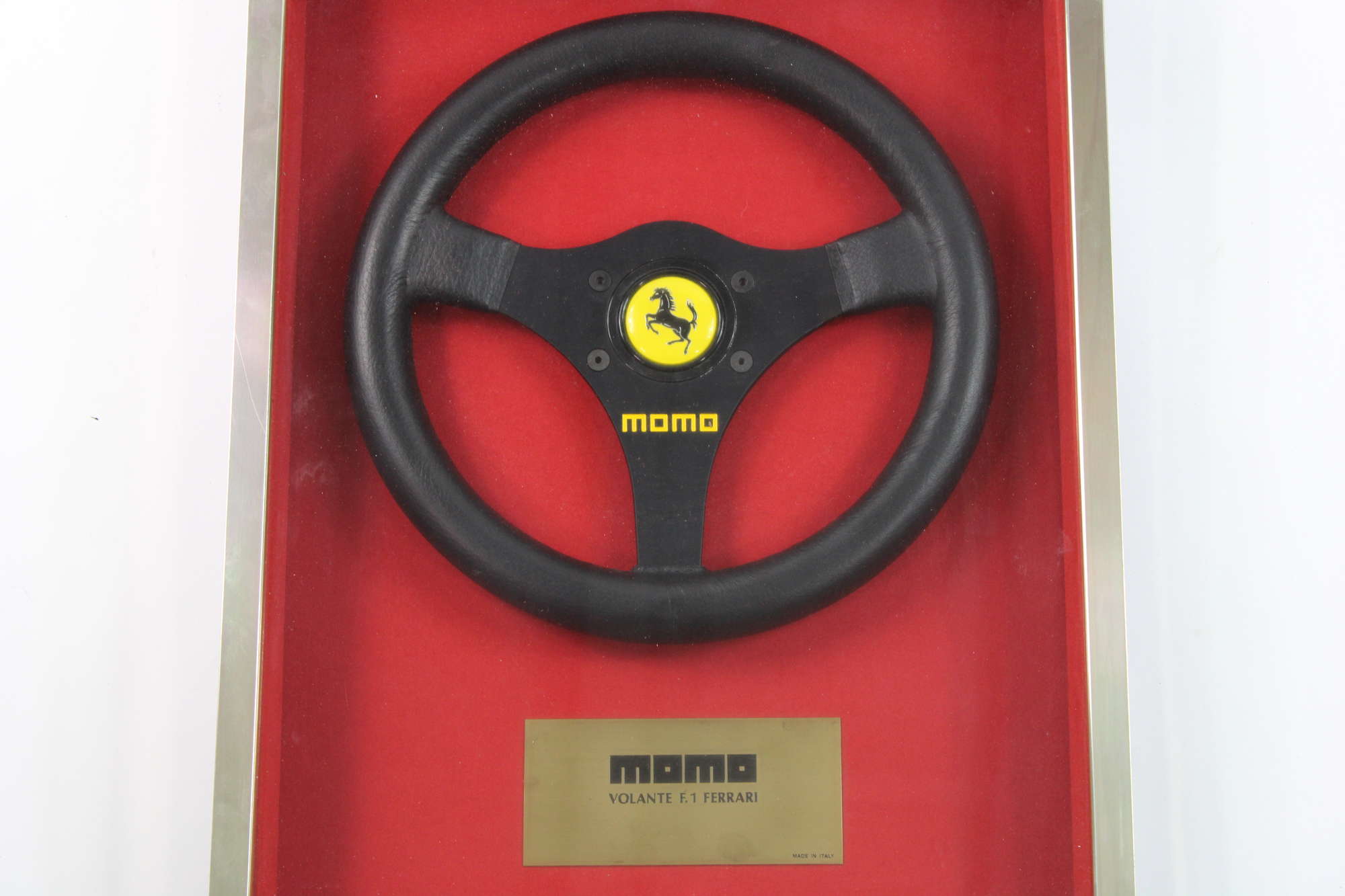 1992 Ferrari F1 MOMO Steering Wheel Framed -Auction Lot