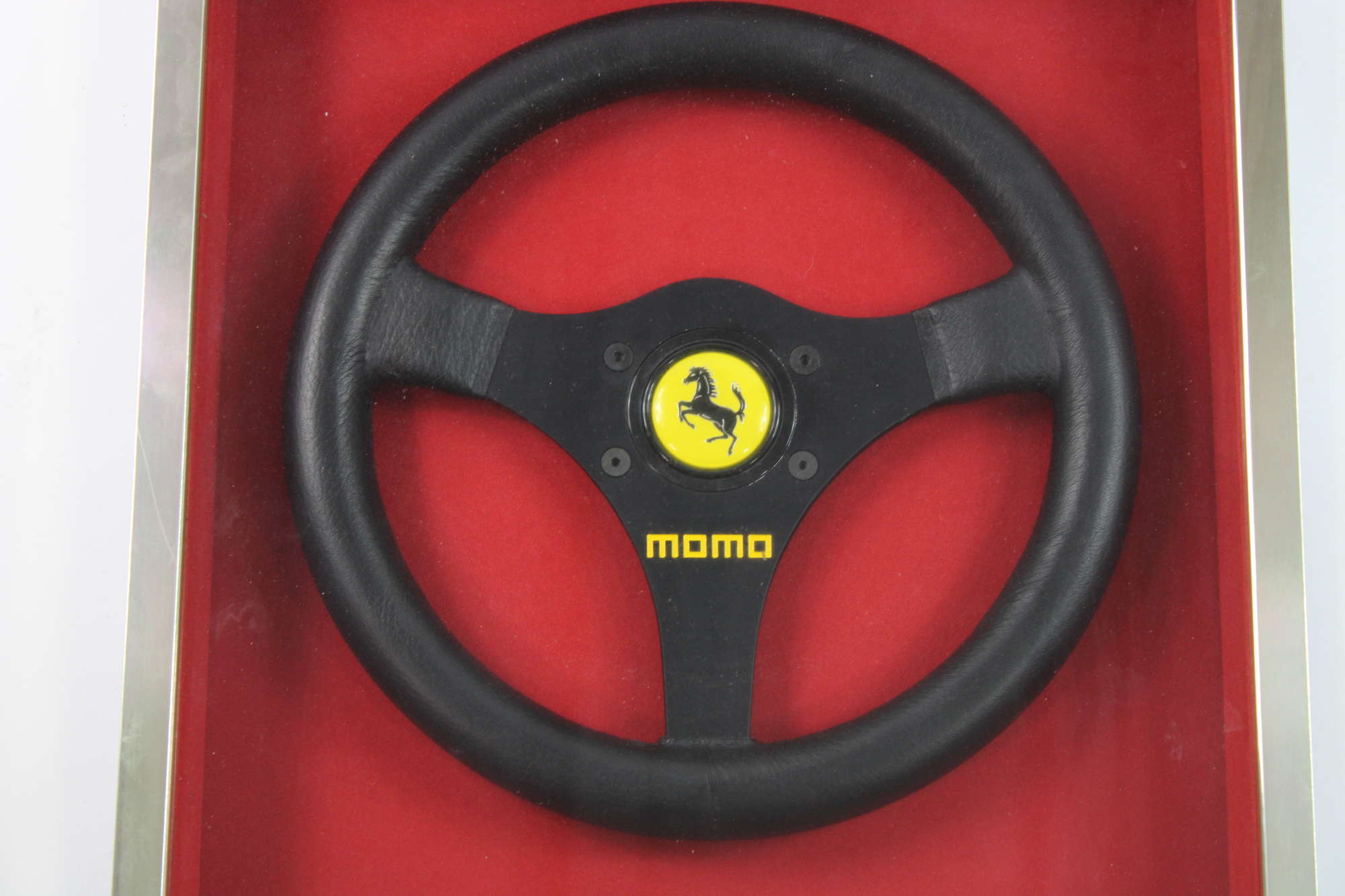 1992 Ferrari F1 MOMO Steering Wheel Framed -Auction Lot
