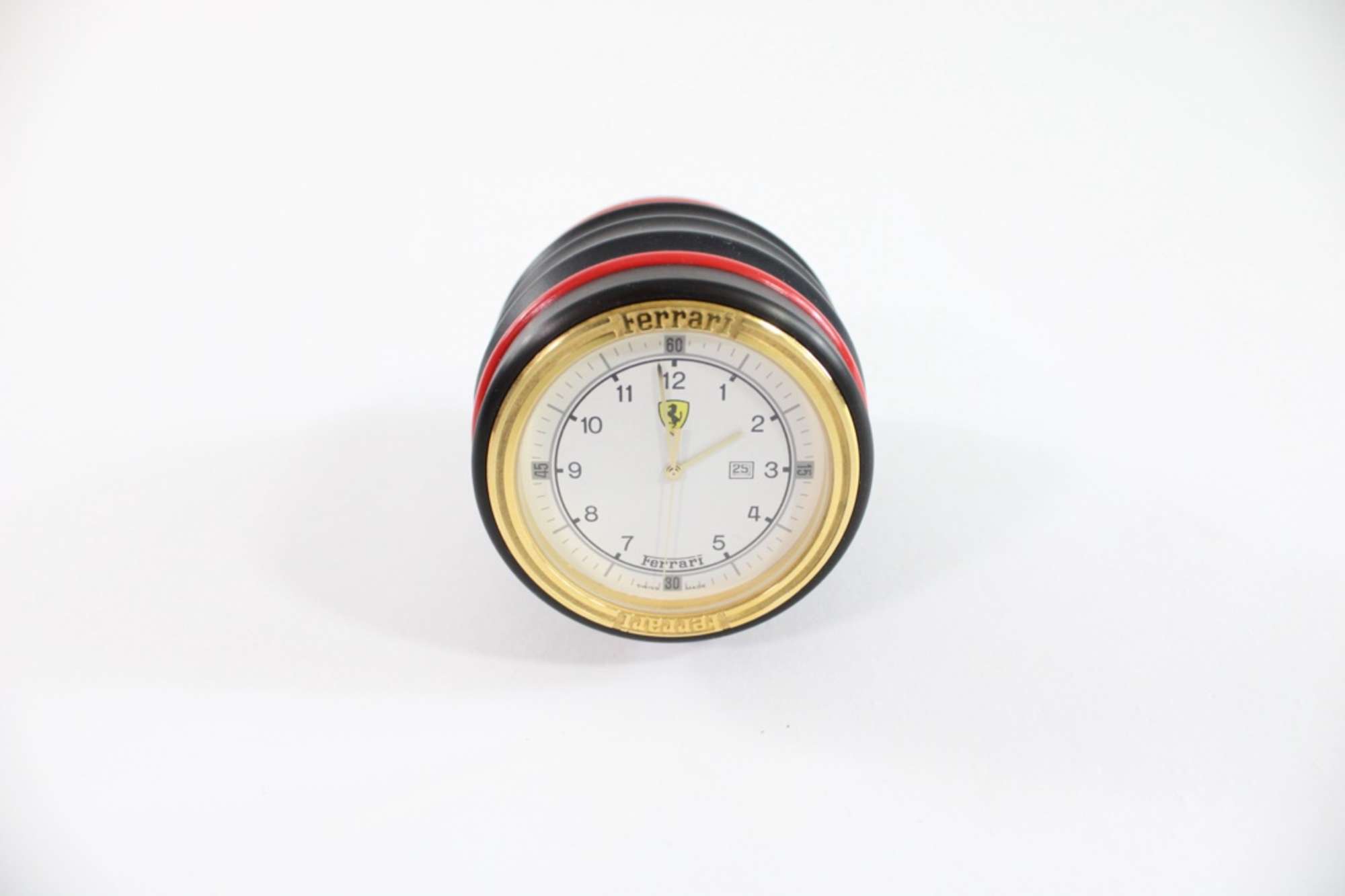 1980s Ferrari Formula Cartier Desk Clock Swiss Made-Sold