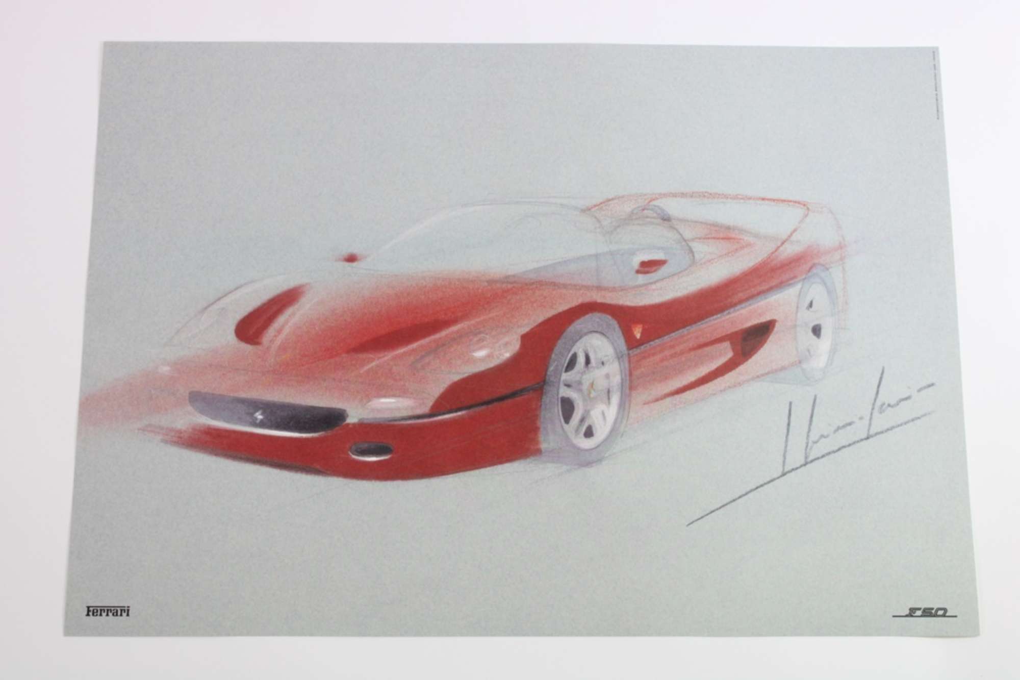 Ferrari F50 Lithograph Set-Auction Lot