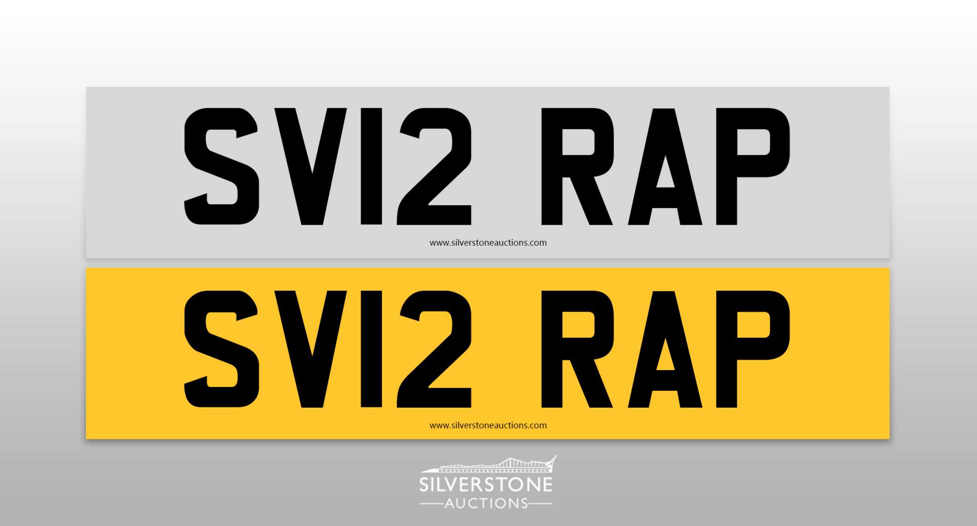 Registration Number SV12 RAP-Auction Lot