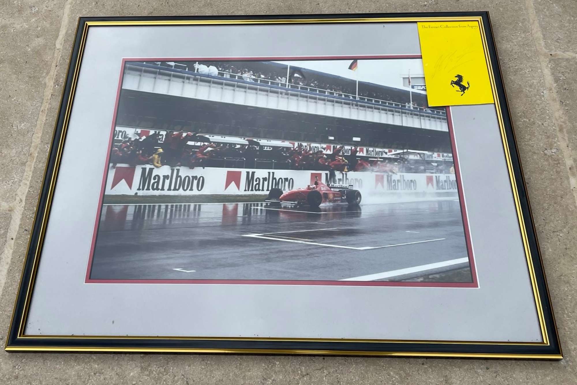 Six Assorted Racing Ferrari Prints-Sold