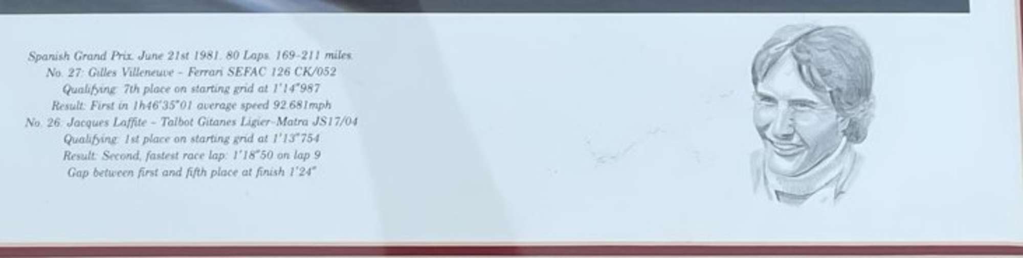 Six Assorted Racing Ferrari Prints-Sold