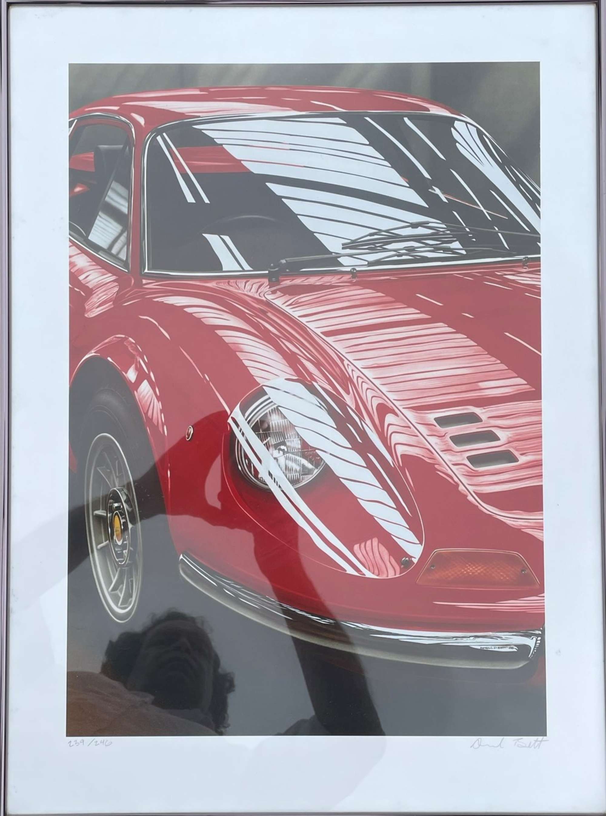 A Mix of 7 Ferrari Road Car Prints-Sold