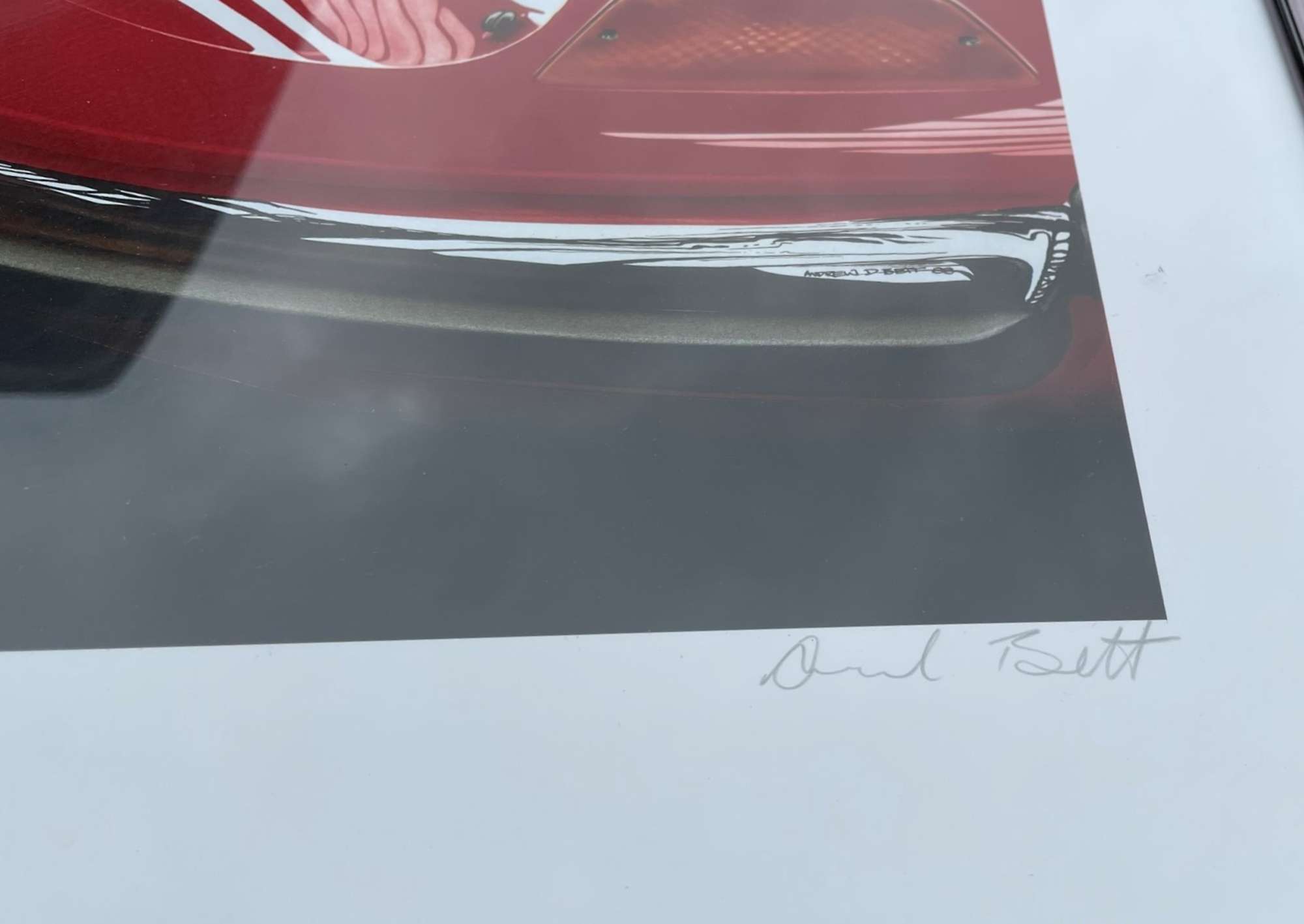 A Mix of 7 Ferrari Road Car Prints-Sold